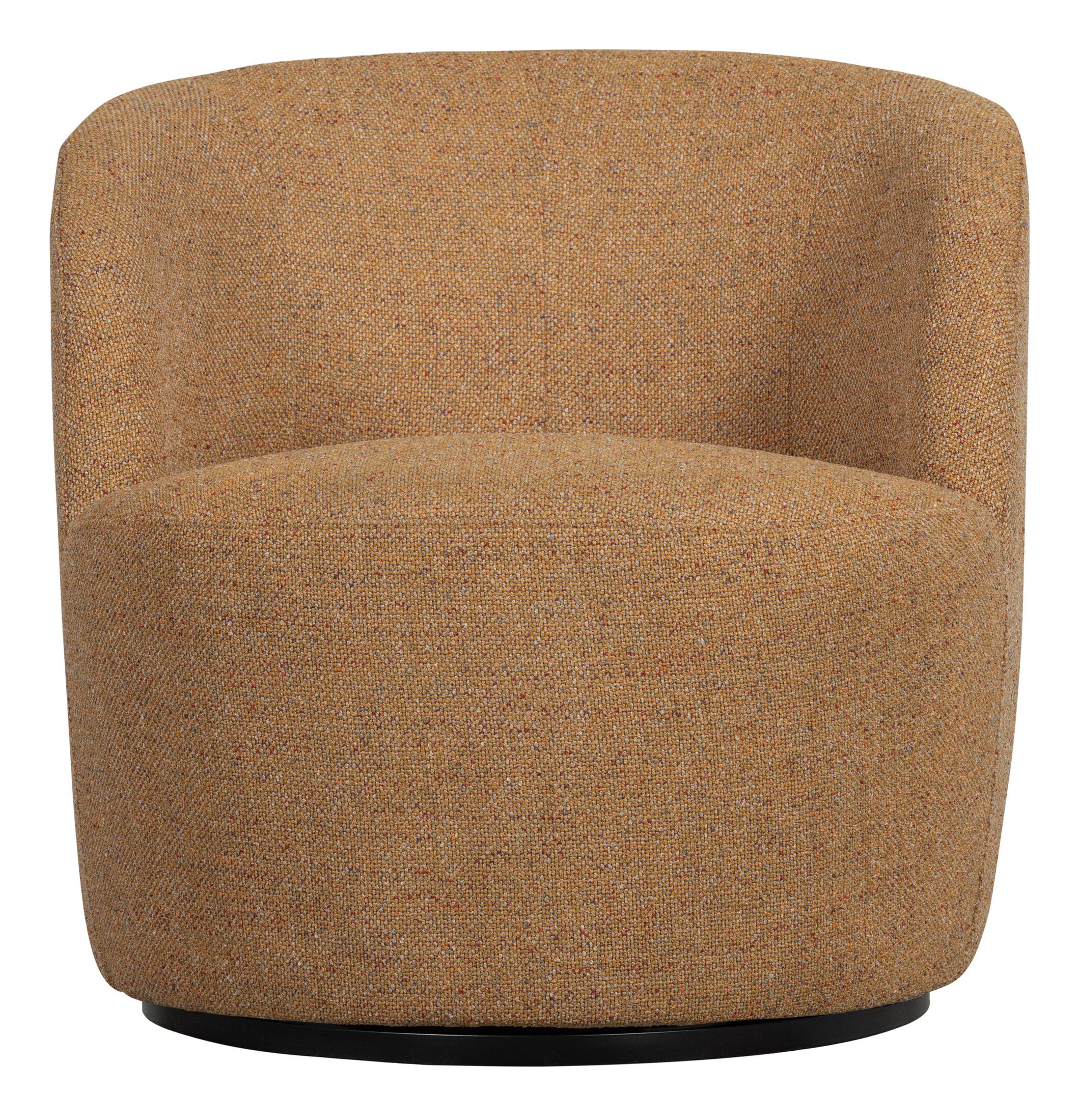 WOOOD Draaifauteuil 'Serra' Geweven, kleur Curry