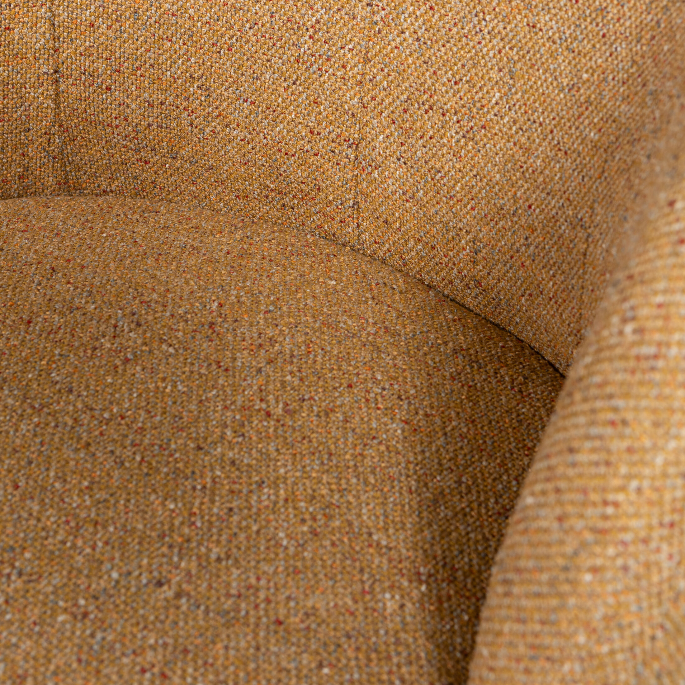 WOOOD Draaifauteuil 'Serra' Geweven, kleur Curry