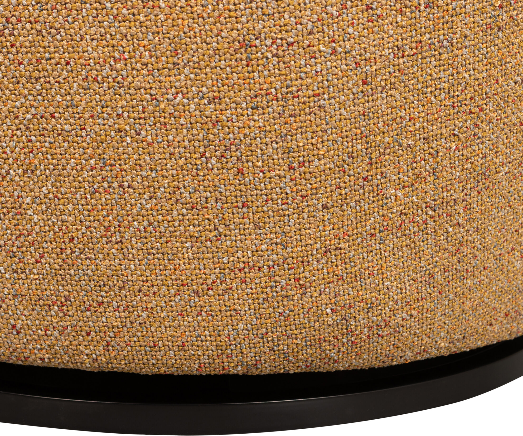 WOOOD Draaifauteuil 'Serra' Geweven, kleur Curry