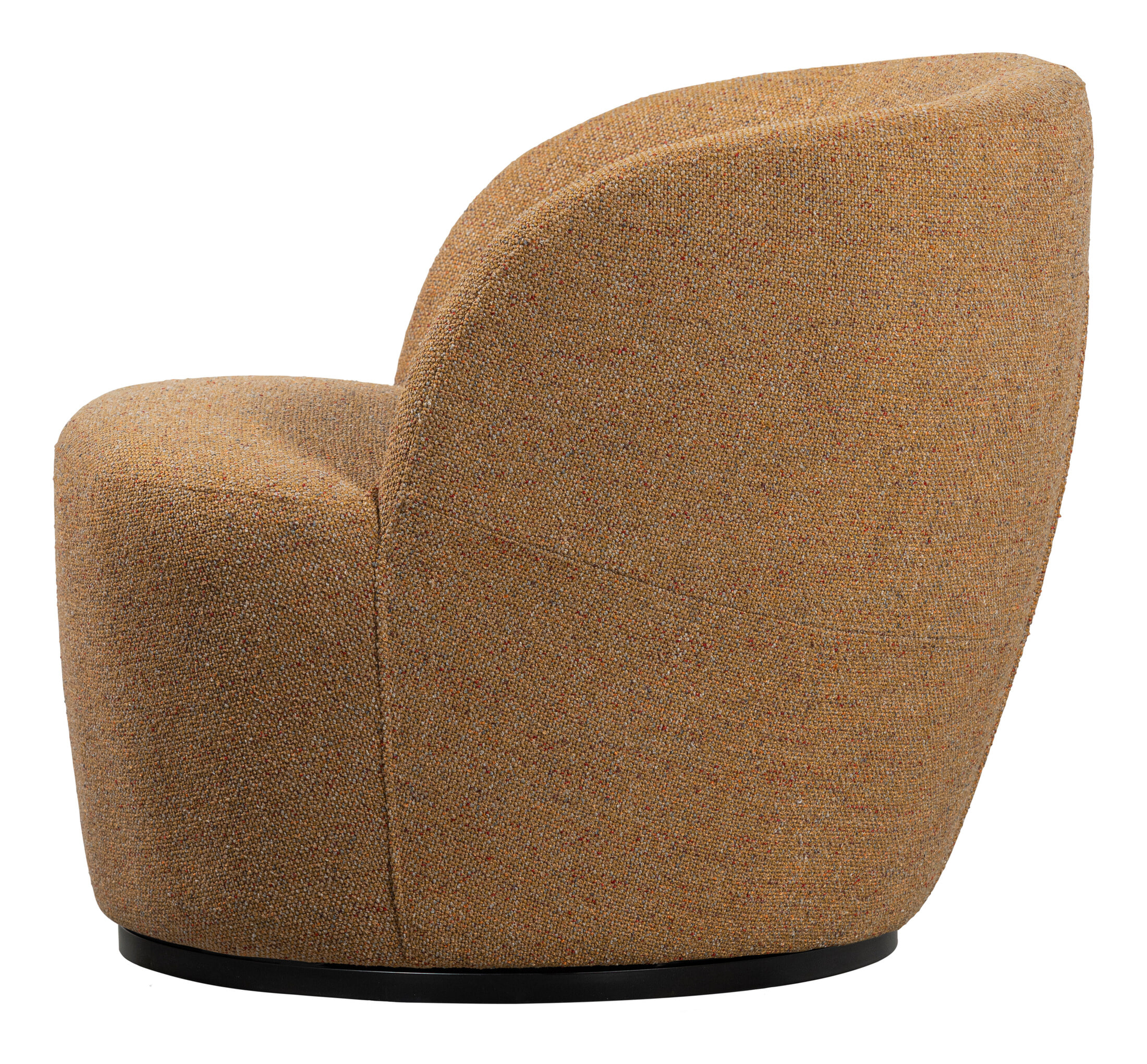 WOOOD Draaifauteuil 'Serra' Geweven, kleur Curry