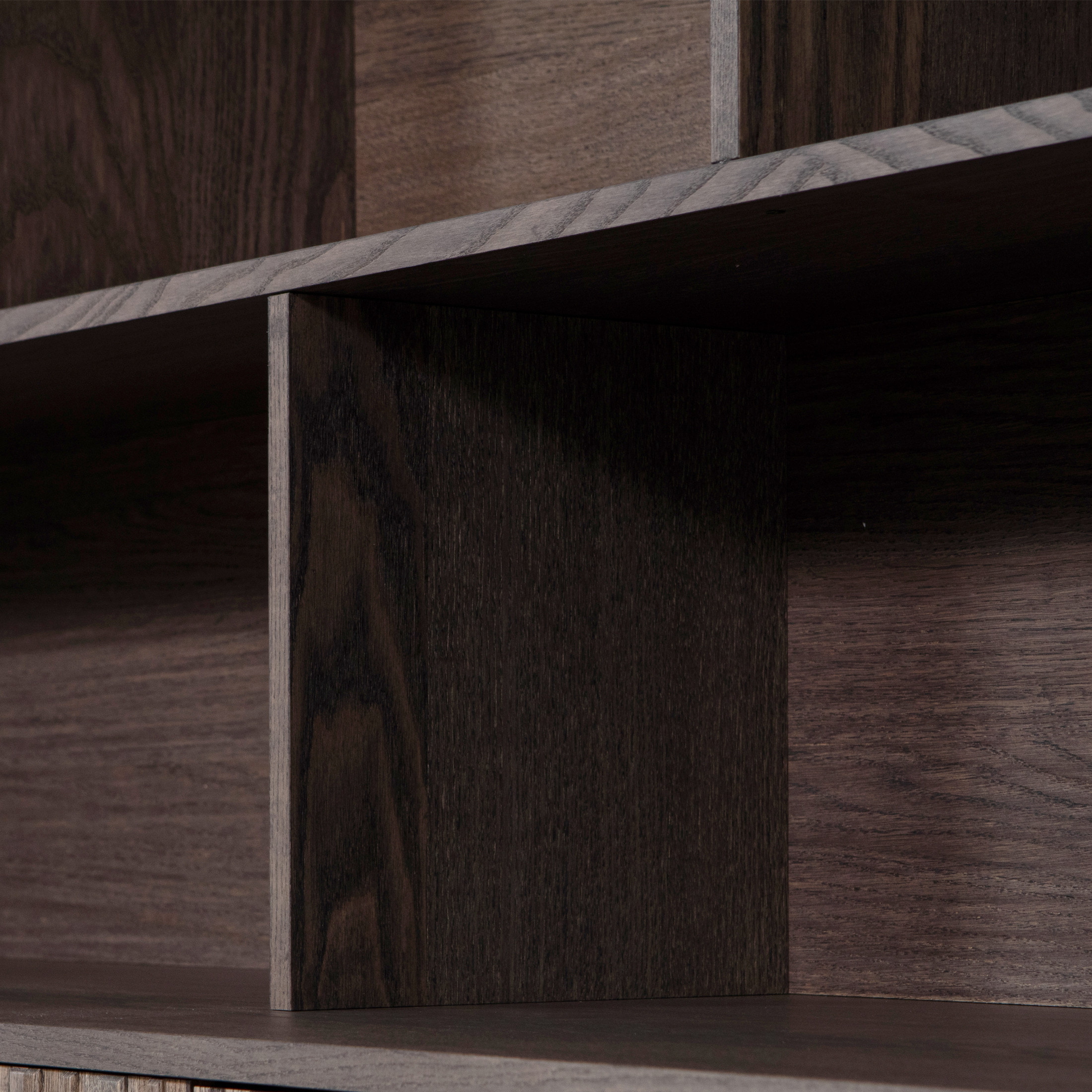 WOOOD Opzetkast 'New Gravure' t.b.v. Dressoir 'New Gravure', Essen, kleur Espresso