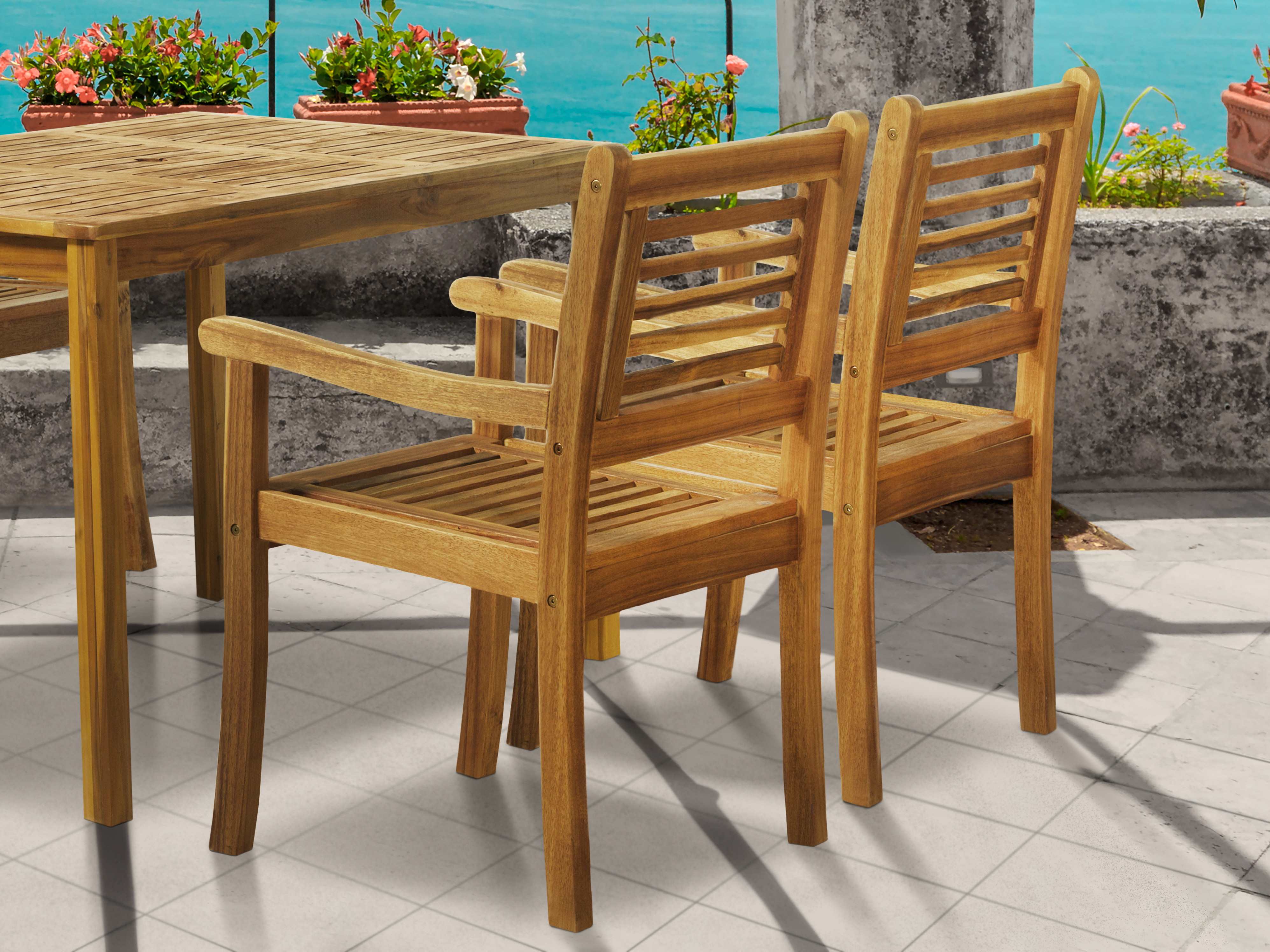 Artistiq Living Tuinstoel 'Larissa' Acaciahout