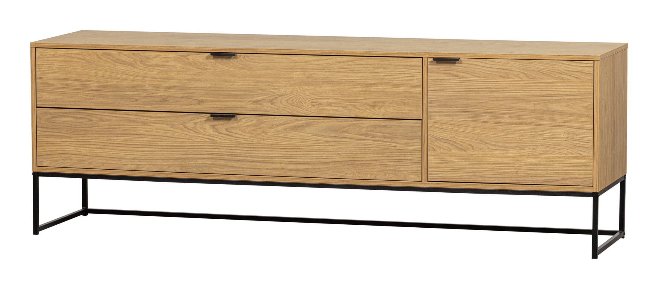 WOOOD TV-meubel 'Silas' Eiken, 180cm, kleur Naturel