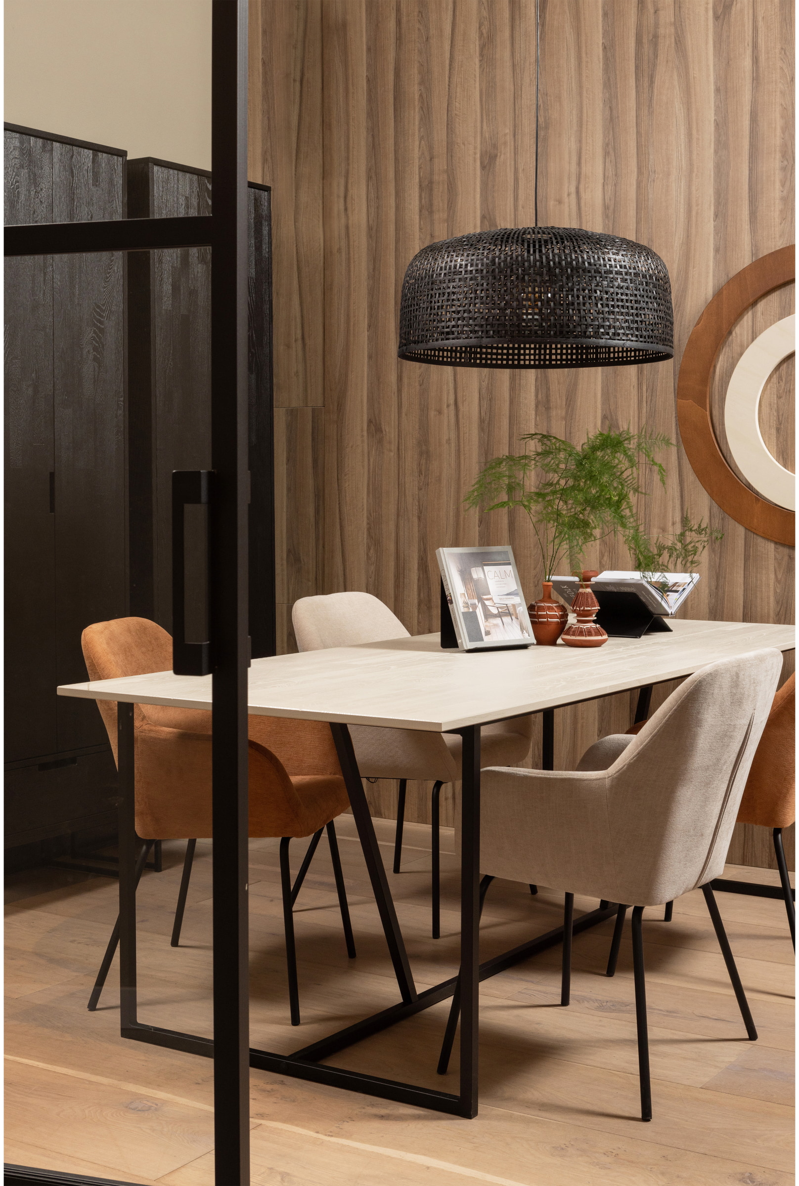WOOOD Eettafel 'Silas' Essen, 220 x 90cm, kleur Dust