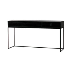 WOOOD Side-table 'Silas' 140cm, kleur Zwart