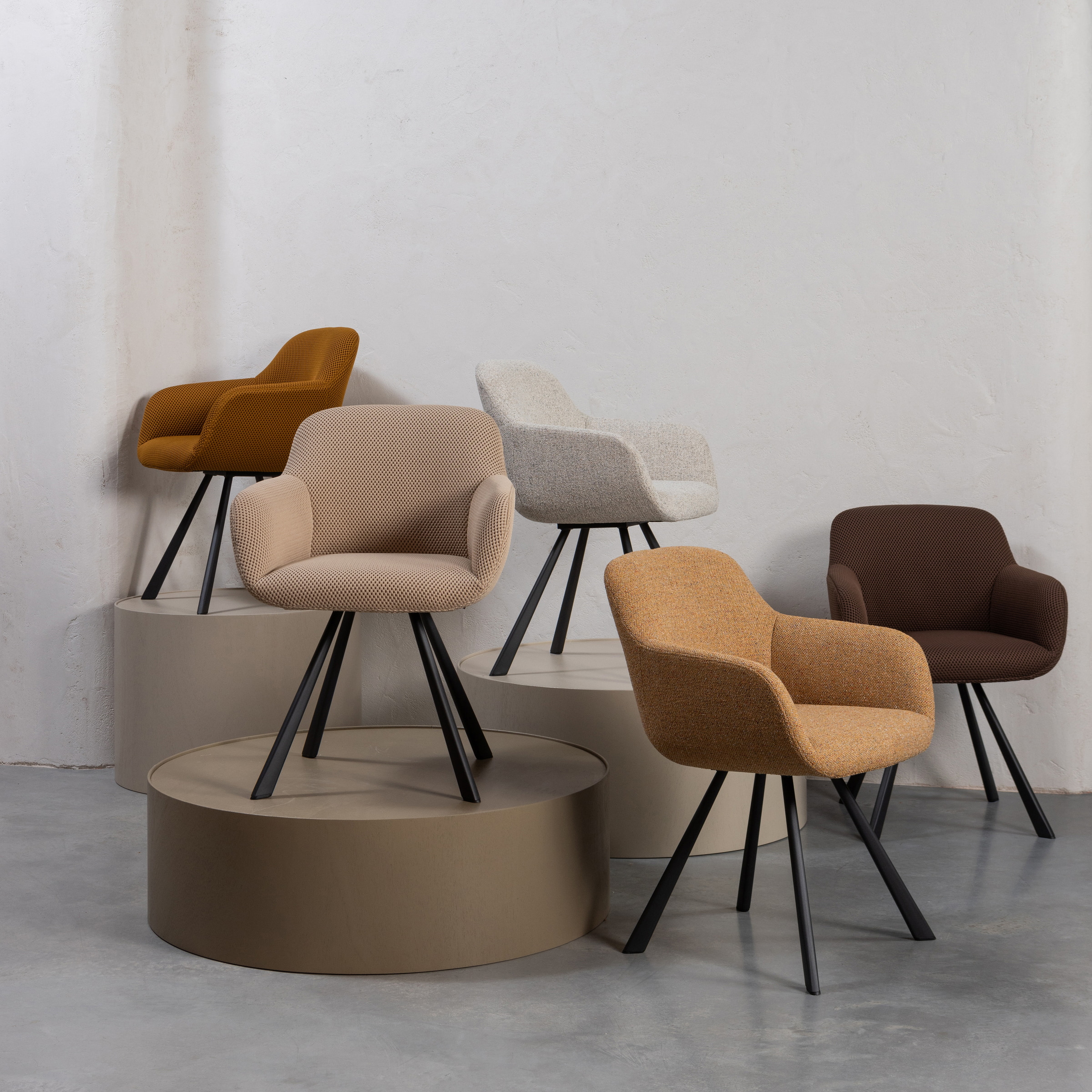 WOOOD Eetkamerstoel 'Juno' Mesh, kleur Naturel