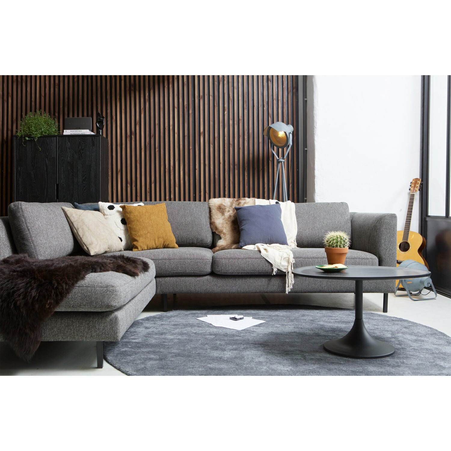 WOOOD Opbergkast 'Silas', kleur Zwart