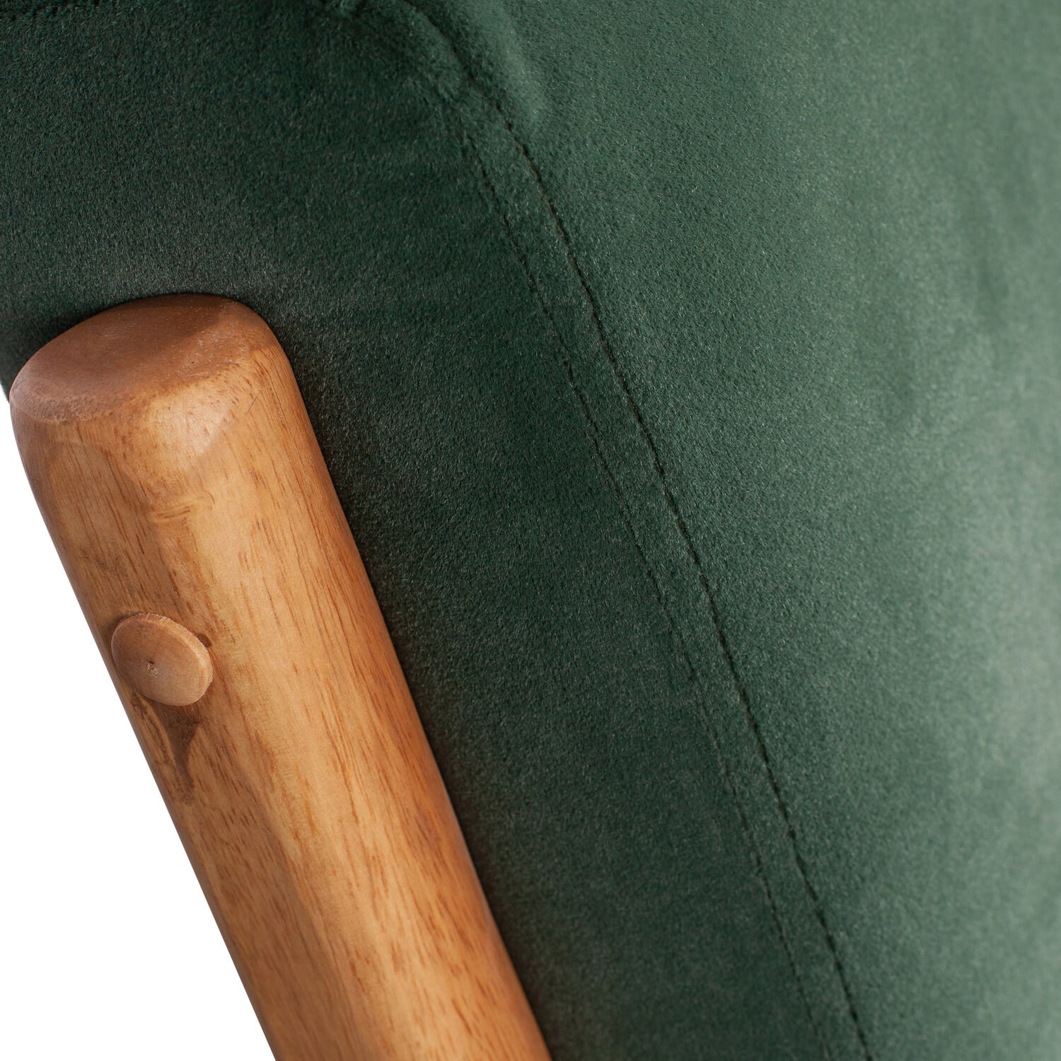 WOOOD Fauteuil 'Mark' Velvet, kleur Groen