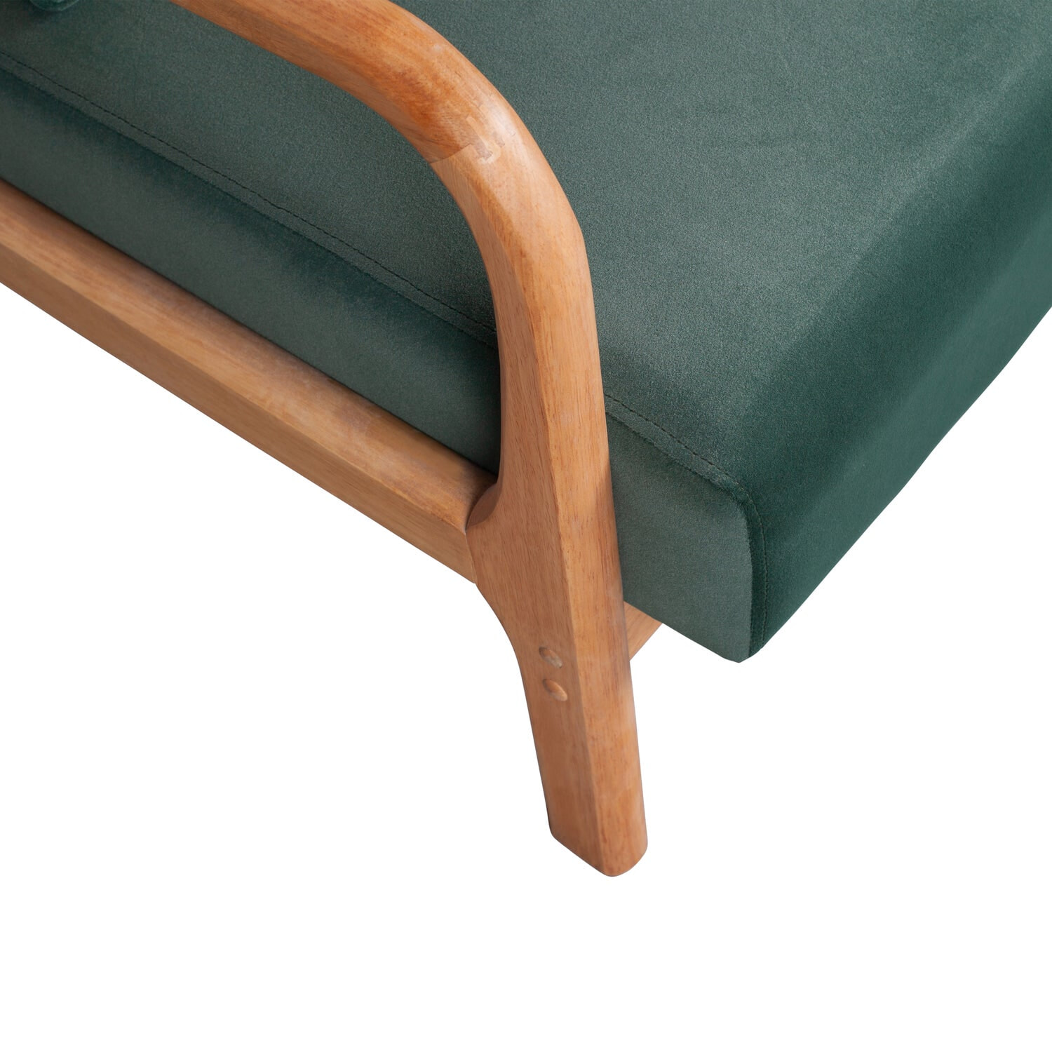 WOOOD Fauteuil 'Mark' Velvet, kleur Groen