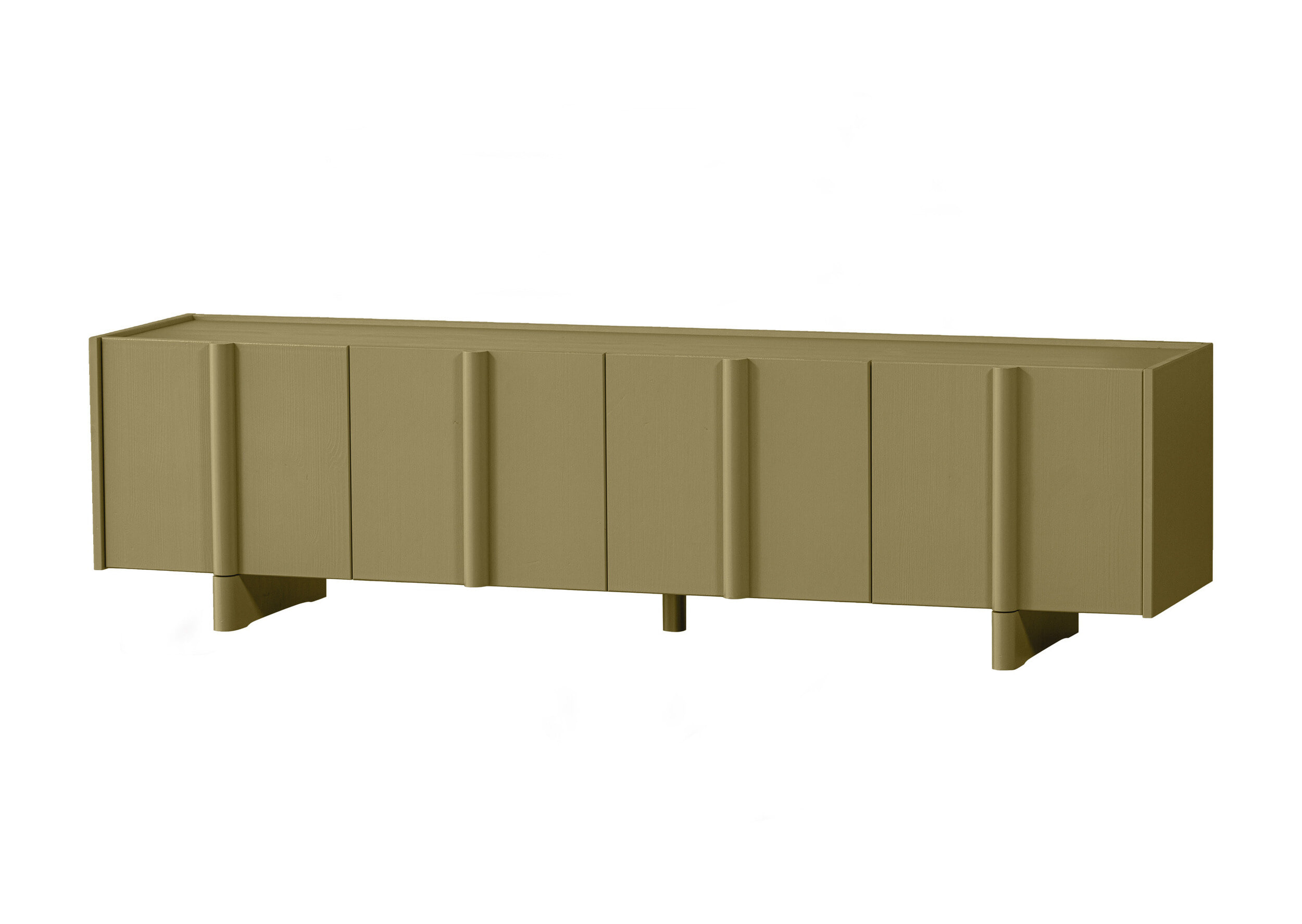 WOOOD TV-meubel 'Basu' Grenen, 200cm, kleur Moss