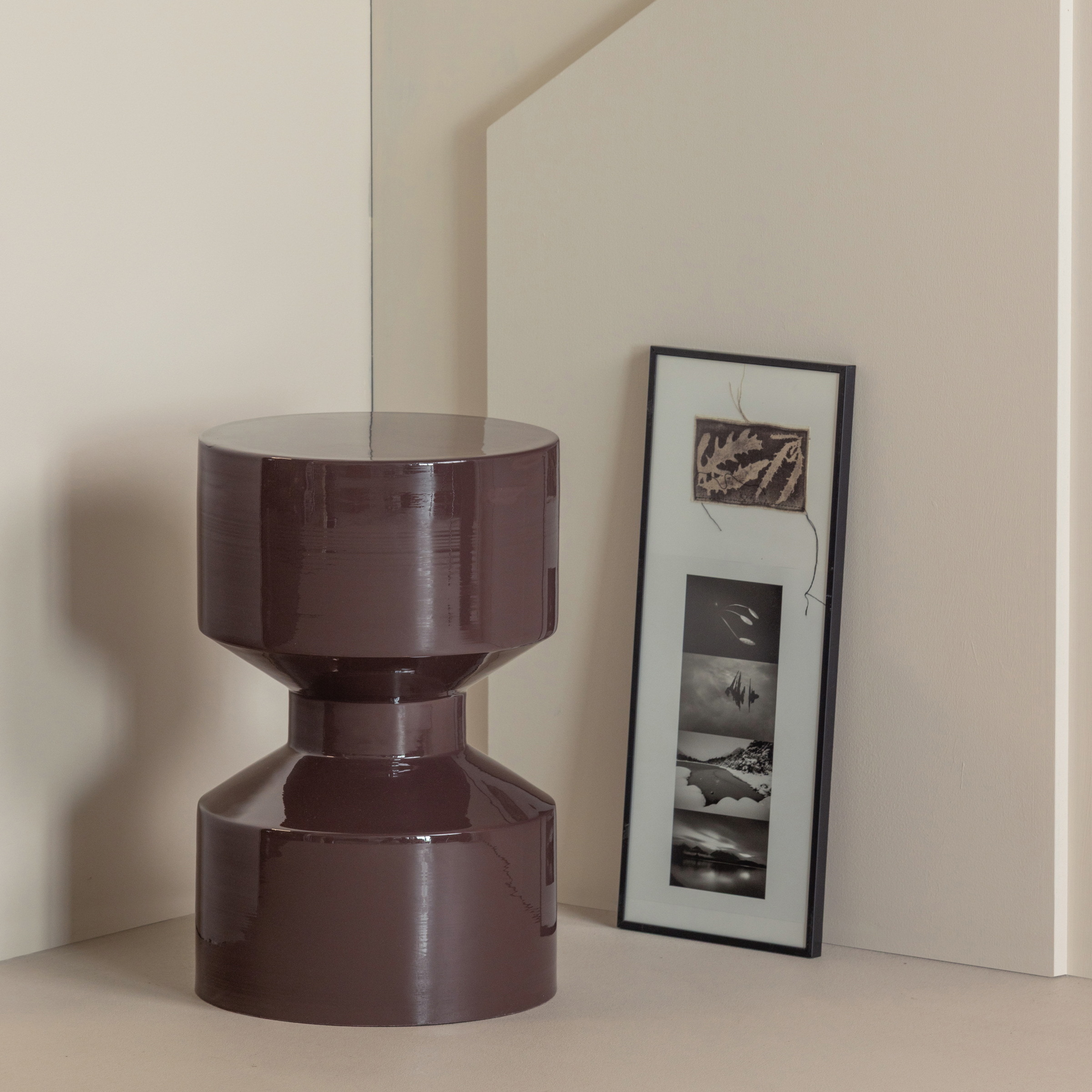 WOOOD Ronde Bijzettafel Hidde Ø30cm - Donkerbruin