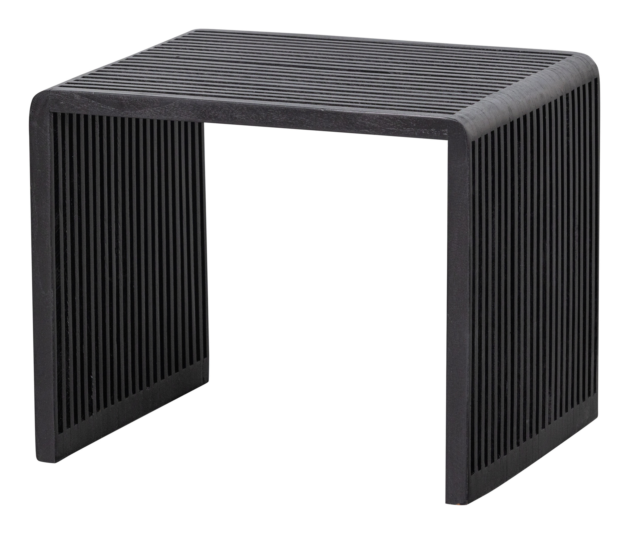 WOOOD Bijzettafel 'Willa' Set van 2 stuks, Teakhout, kleur Zwart