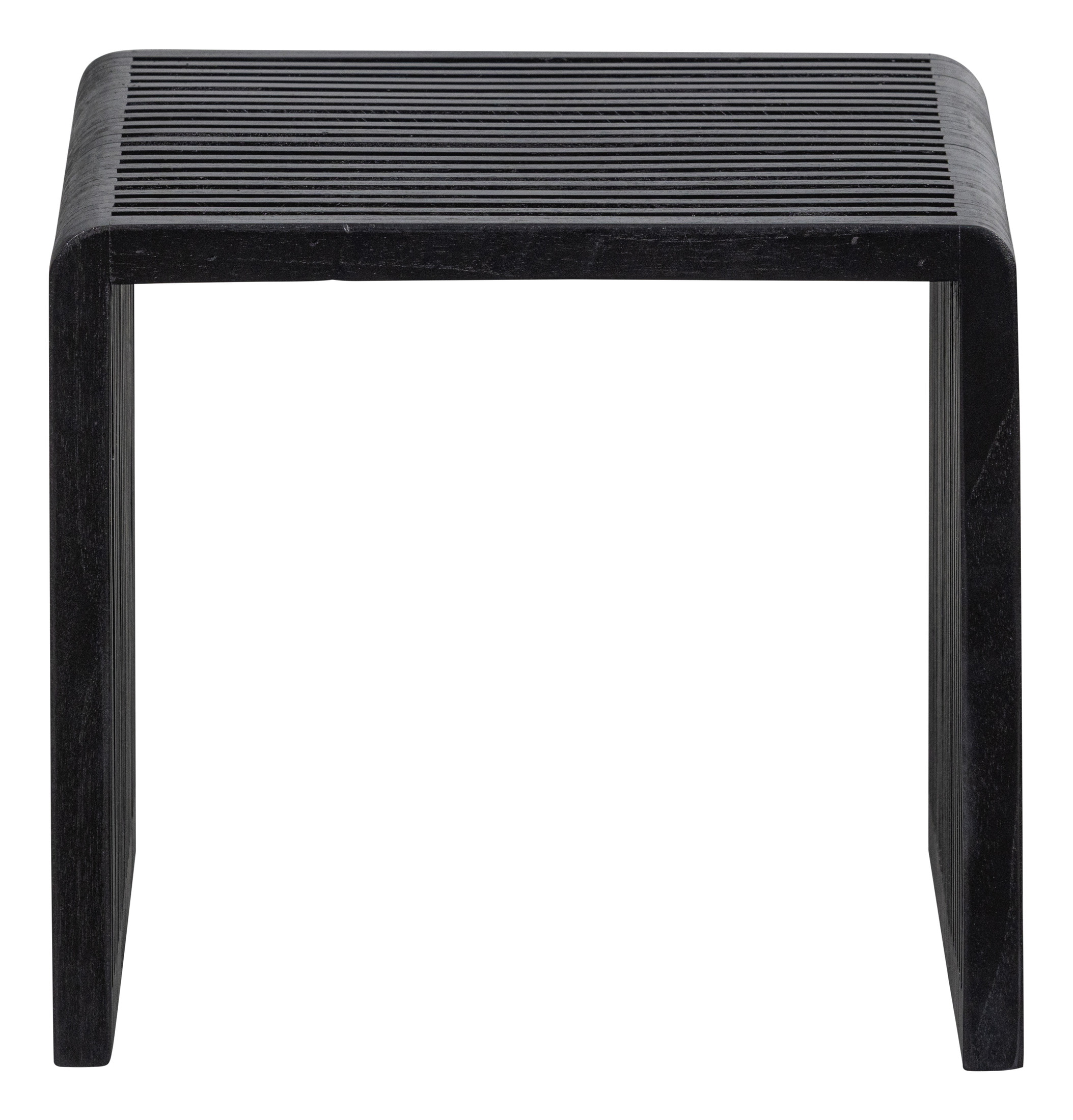 WOOOD Bijzettafel 'Willa' Set van 2 stuks, Teakhout, kleur Zwart