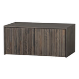 WOOOD Kistbank 'New Gravure' Essenhout, kleur Espresso