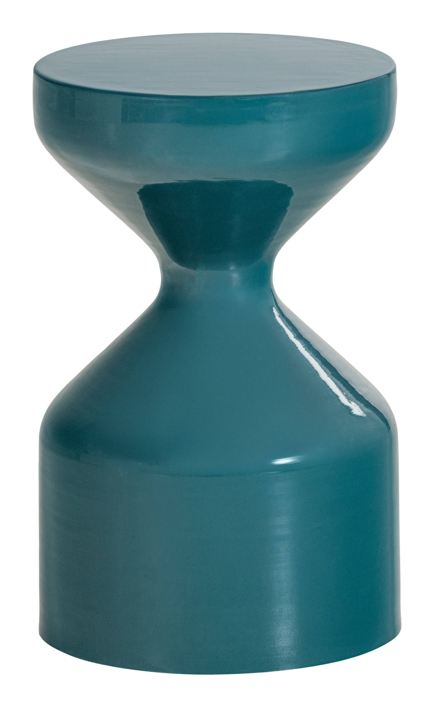 WOOOD Ronde Bijzettafel Floyd Ø30cm - Petrolblauw