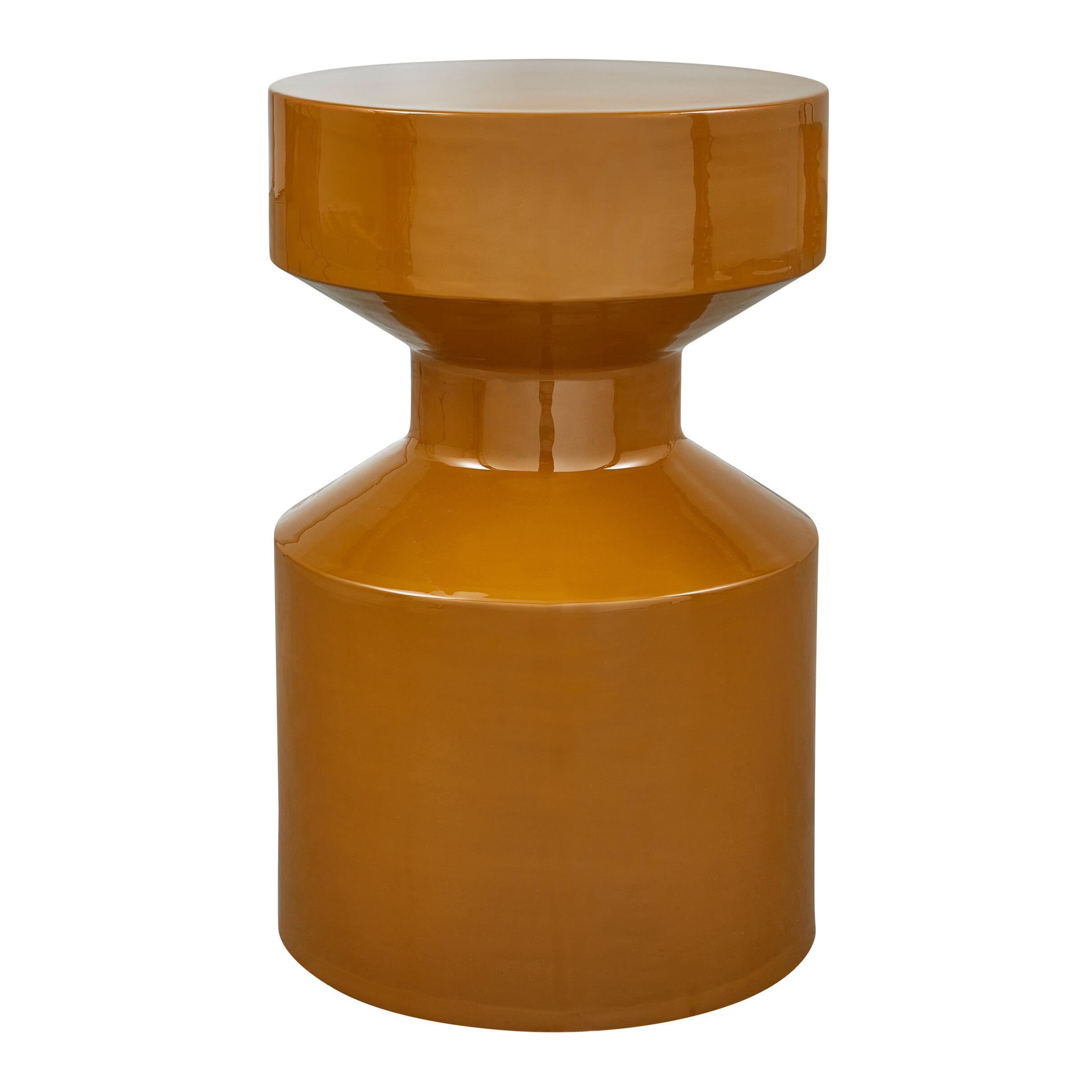 WOOOD Bijzettafel Ferry 30cm - Honing Geel - Rond - Exclusive