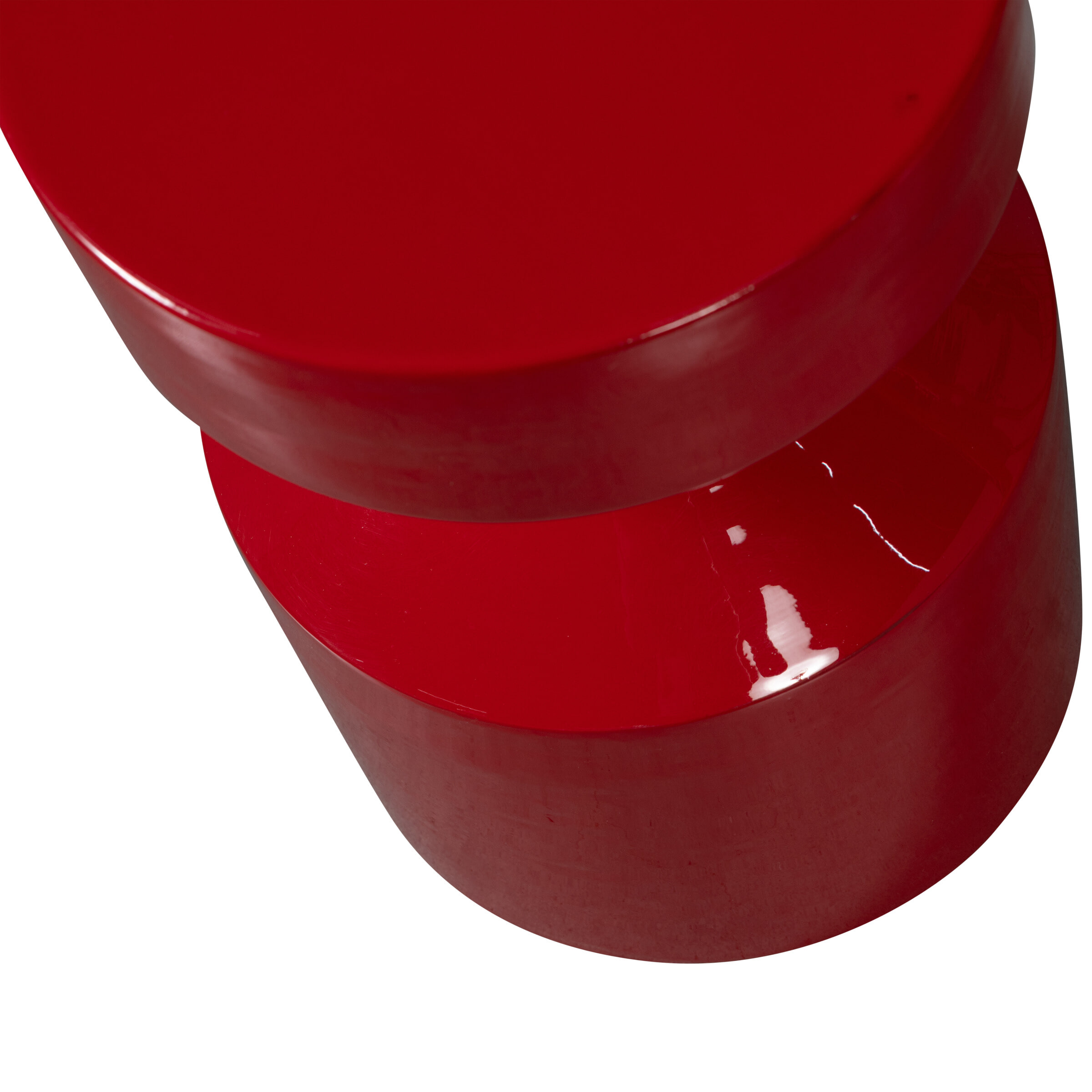 WOOOD Bijzettafel 'Ferry' 30cm, kleur Rood