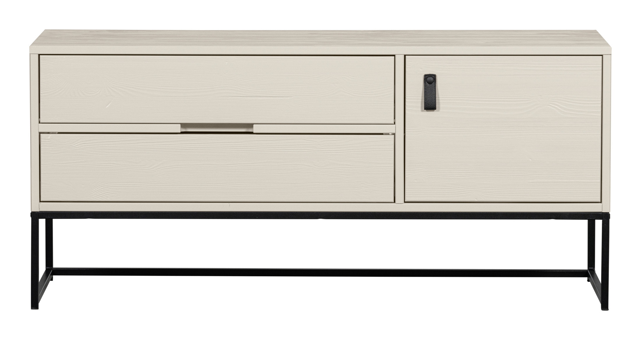 WOOOD TV-meubel 'Silas' Grenen, 120cm, kleur Dust