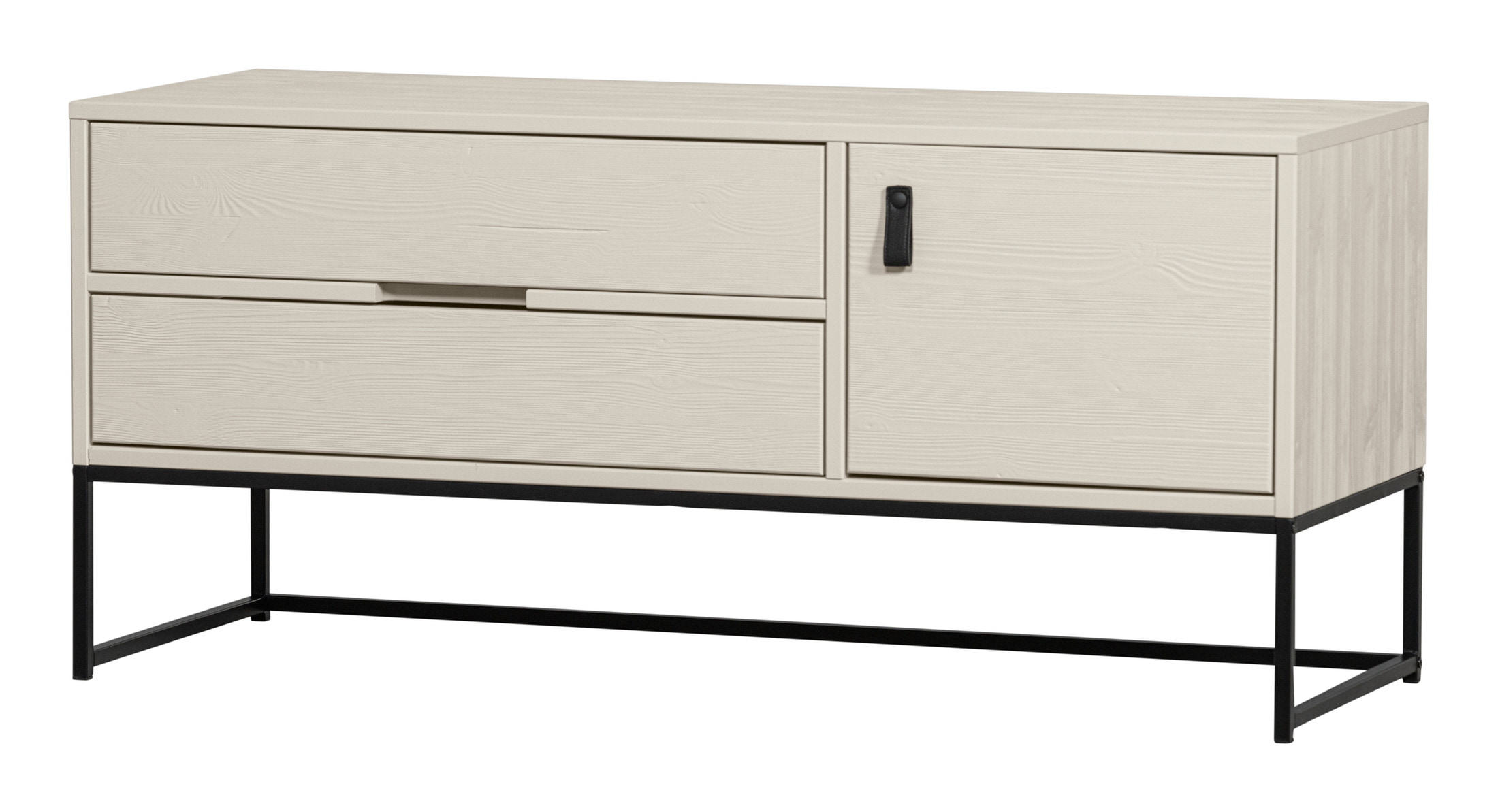 WOOOD TV-meubel 'Silas' Grenen, 120cm, kleur Dust