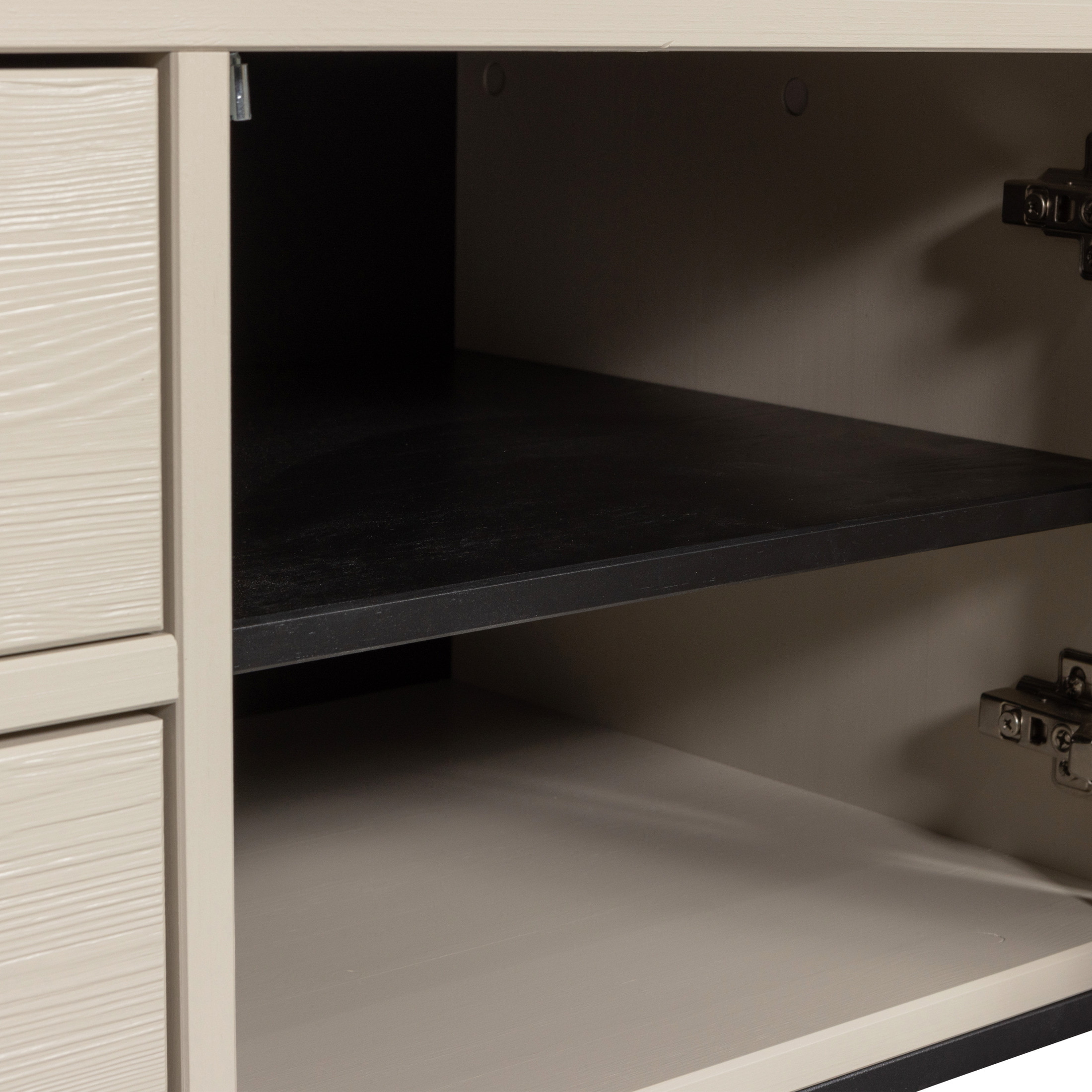 WOOOD TV-meubel 'Silas' Grenen, 120cm, kleur Dust
