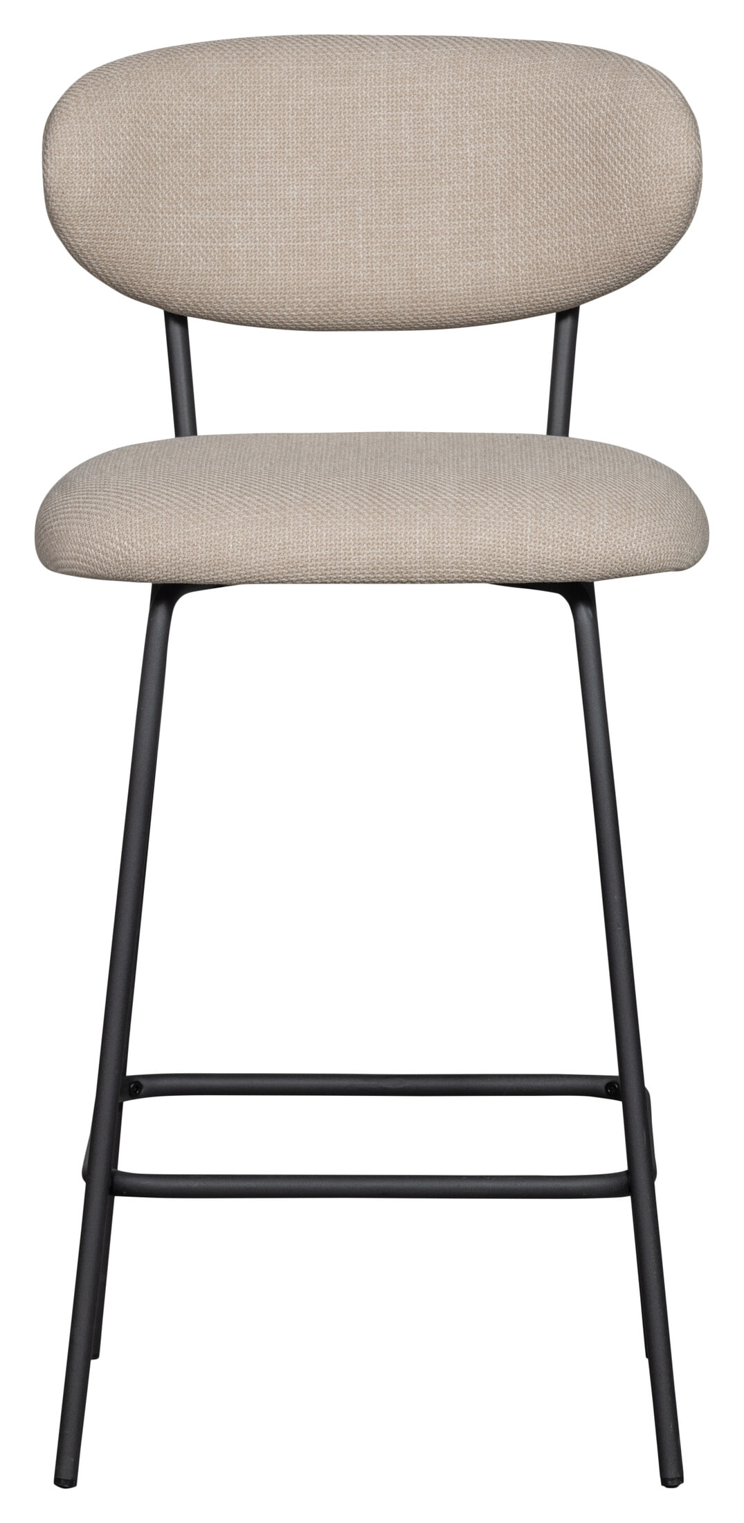 WOOOD Barkruk 'Kjeld' Geweven, kleur Naturel (zithoogte 66cm)