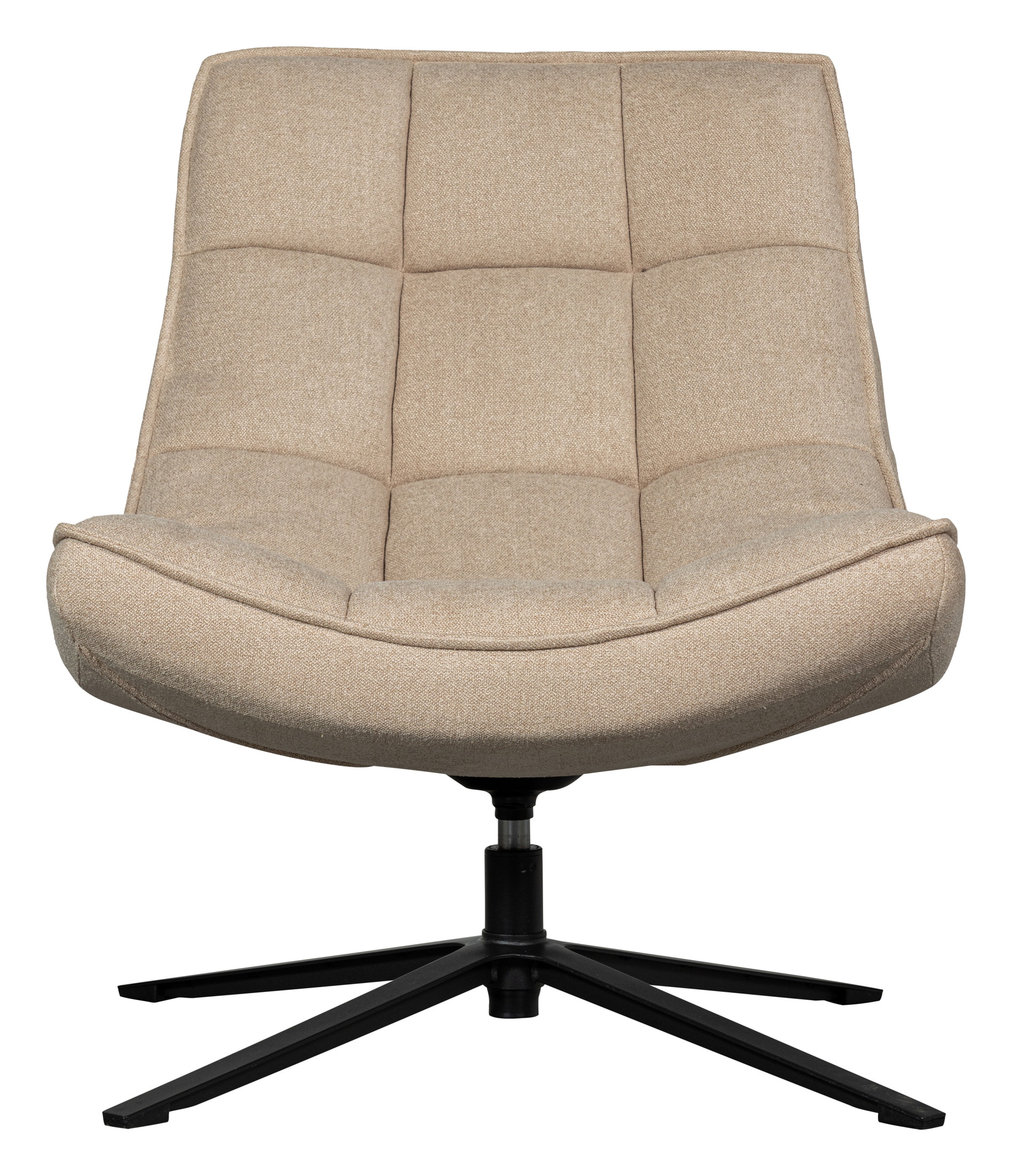 WOOOD Draaifauteuil 'Maudi' Geweven, kleur Naturel