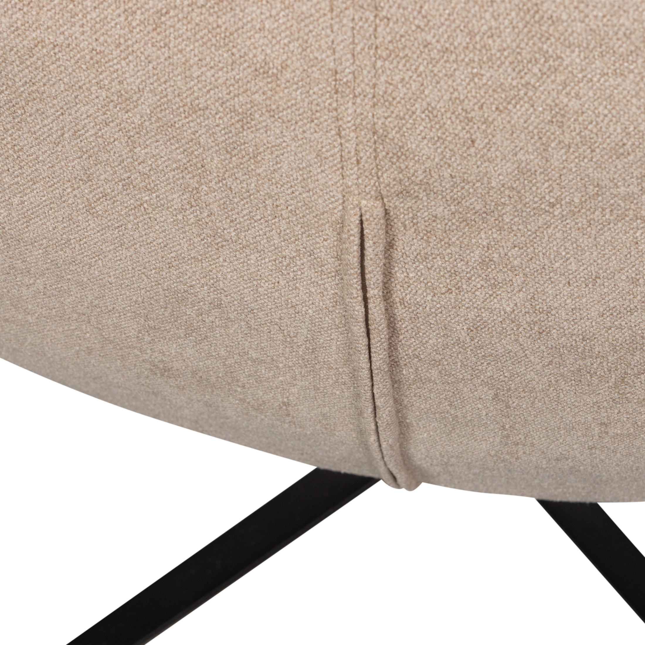 WOOOD Draaifauteuil 'Maudi' Geweven, kleur Naturel