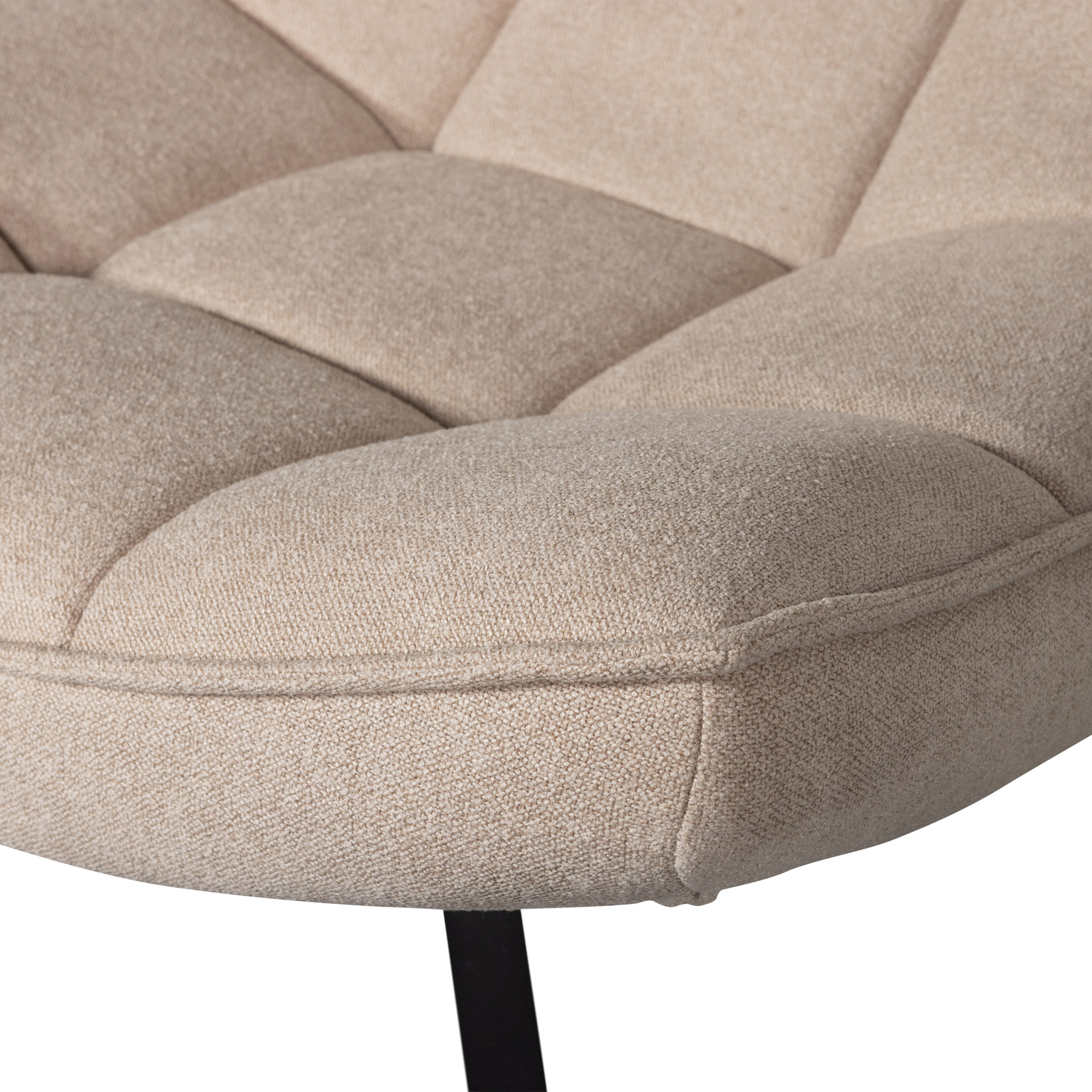 WOOOD Draaifauteuil 'Maudi' Geweven, kleur Naturel
