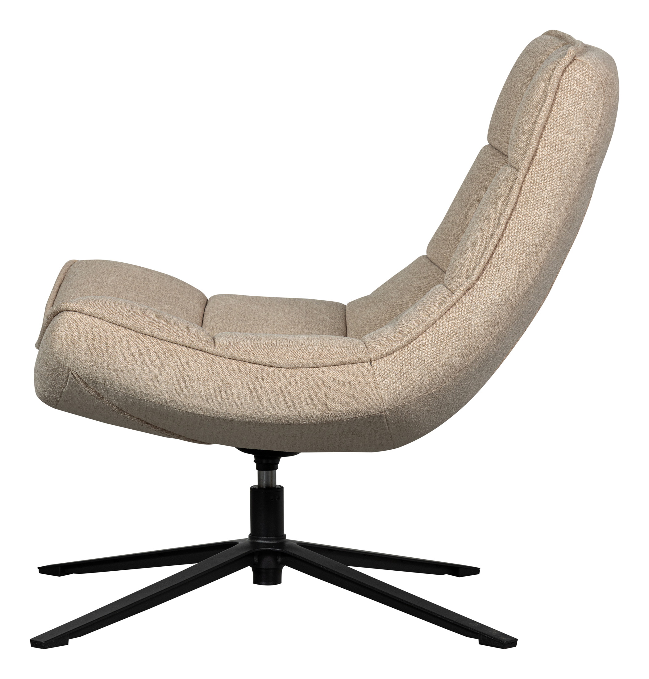 WOOOD Draaifauteuil 'Maudi' Geweven, kleur Naturel