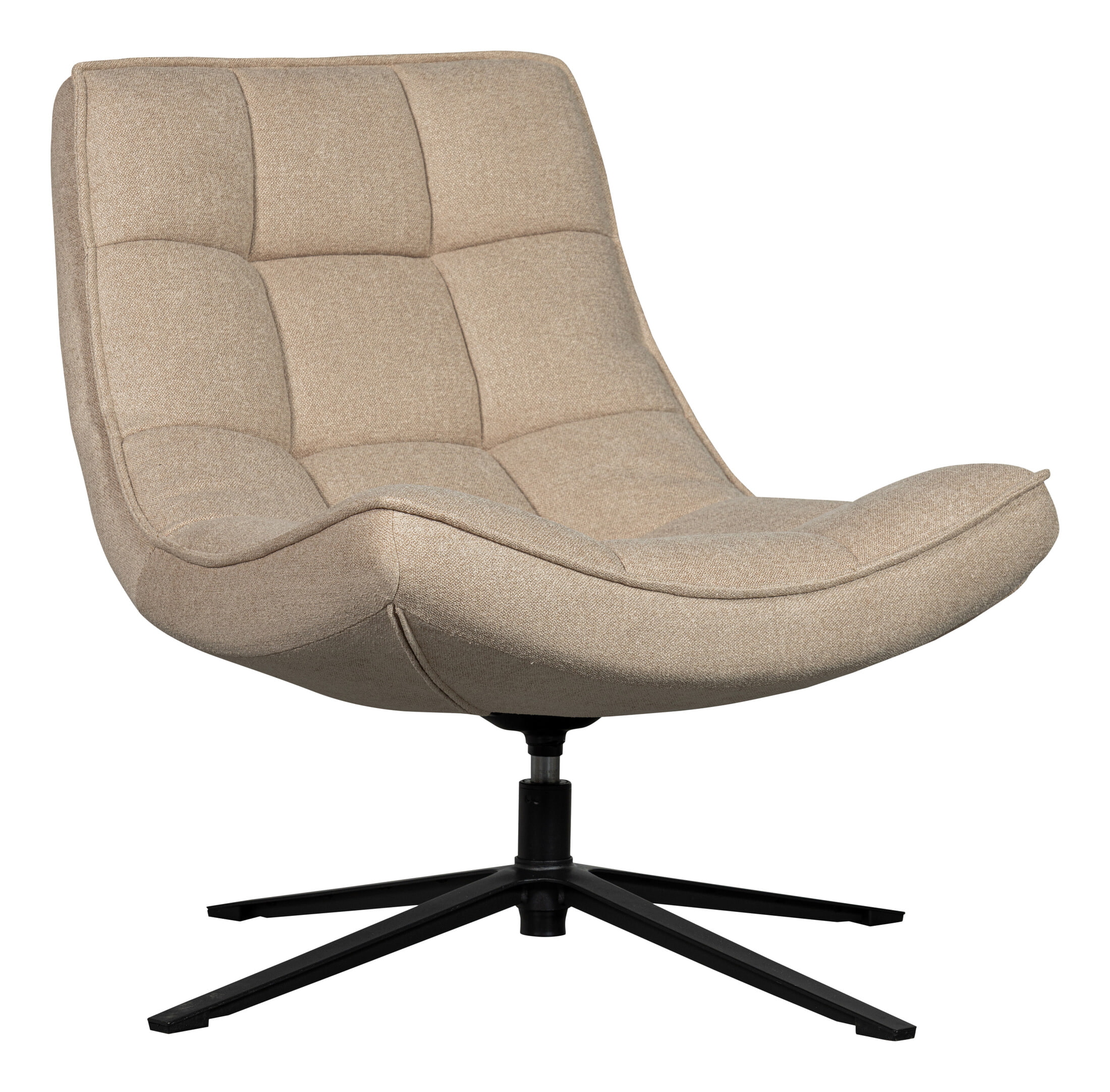WOOOD Draaifauteuil 'Maudi' Geweven, kleur Naturel