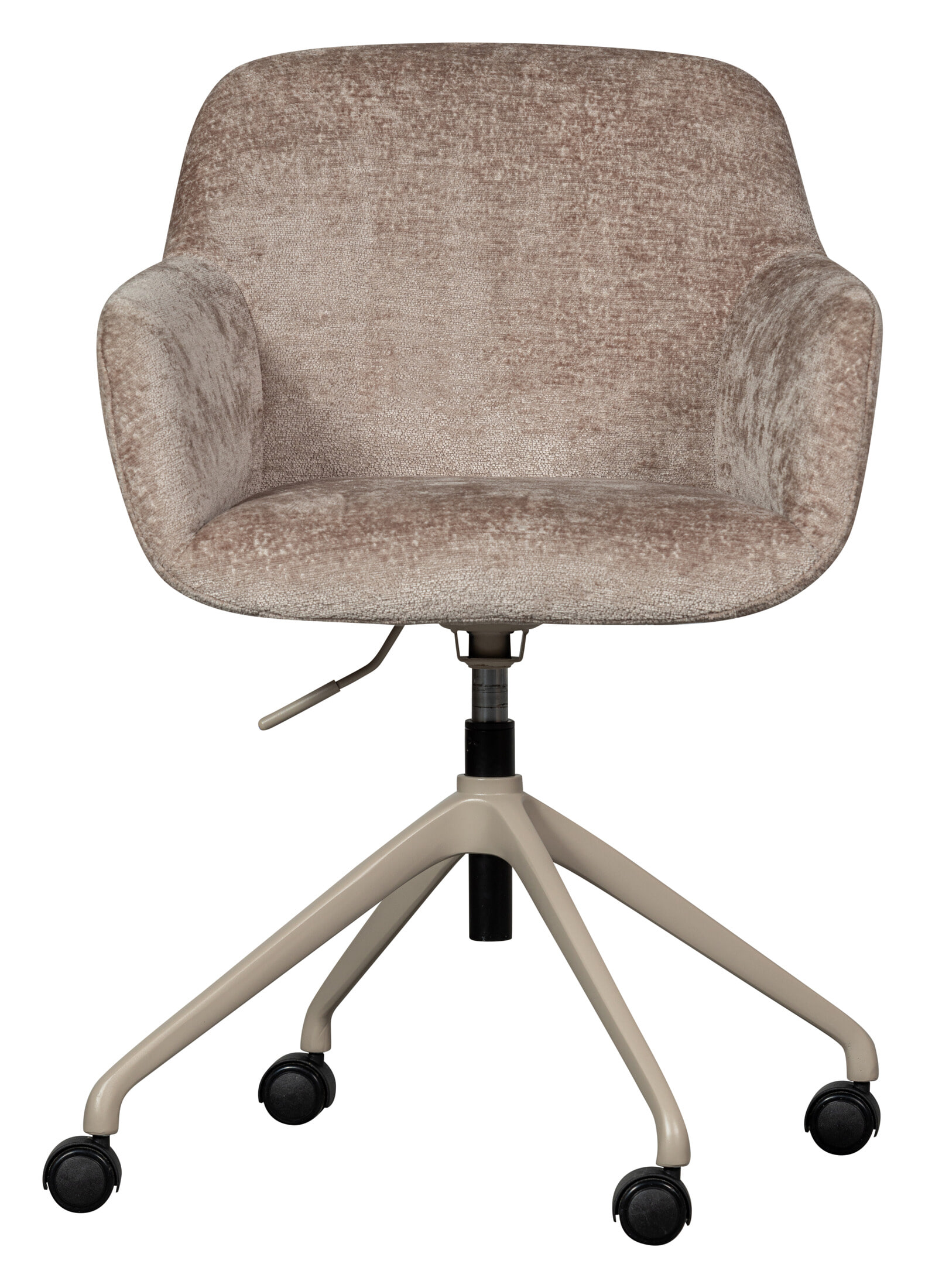 WOOOD Bureaustoel 'Morros' Chenille, kleur Taupe
