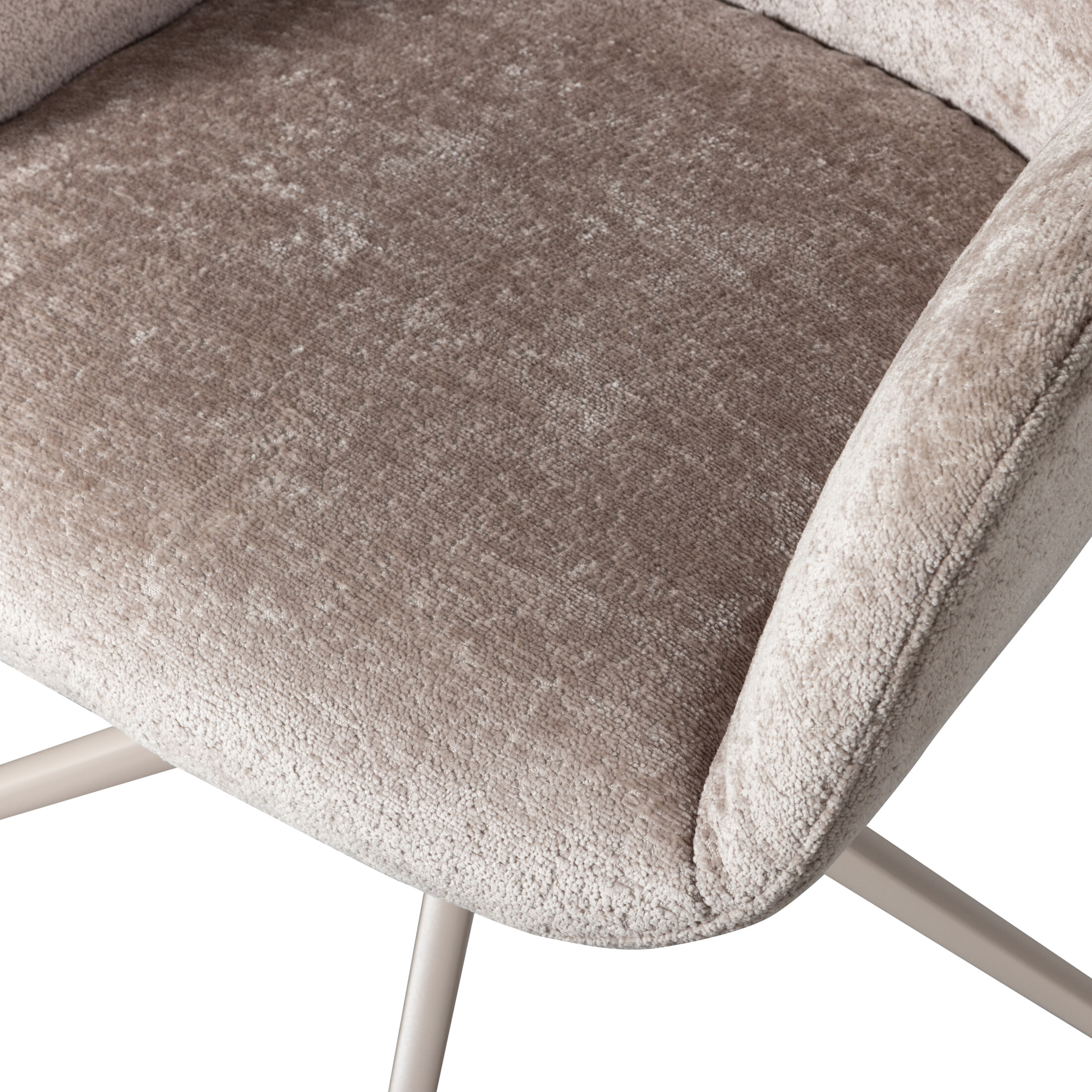 WOOOD Bureaustoel 'Morros' Chenille, kleur Taupe