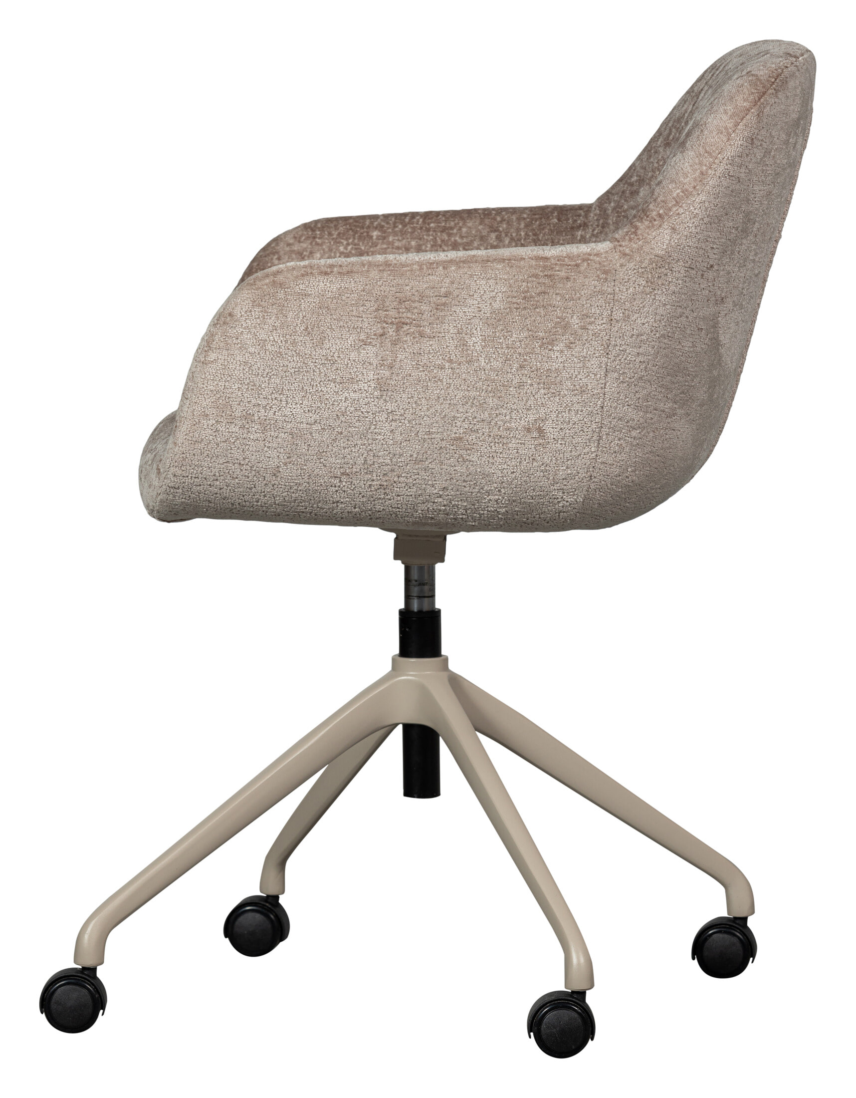 WOOOD Bureaustoel 'Morros' Chenille, kleur Taupe
