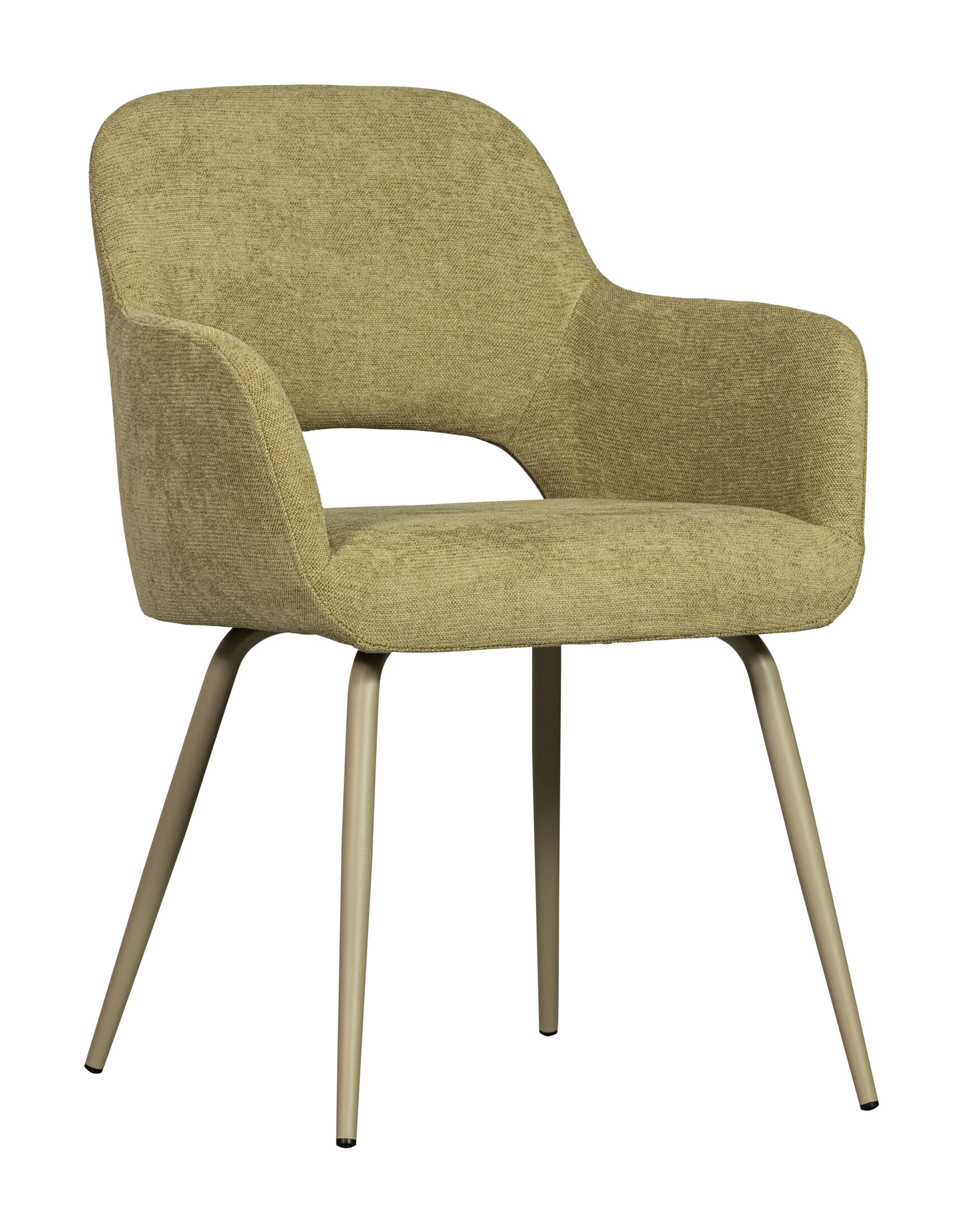 WOOOD Eetkamerstoel 'Jenny' Geweven, kleur Sage