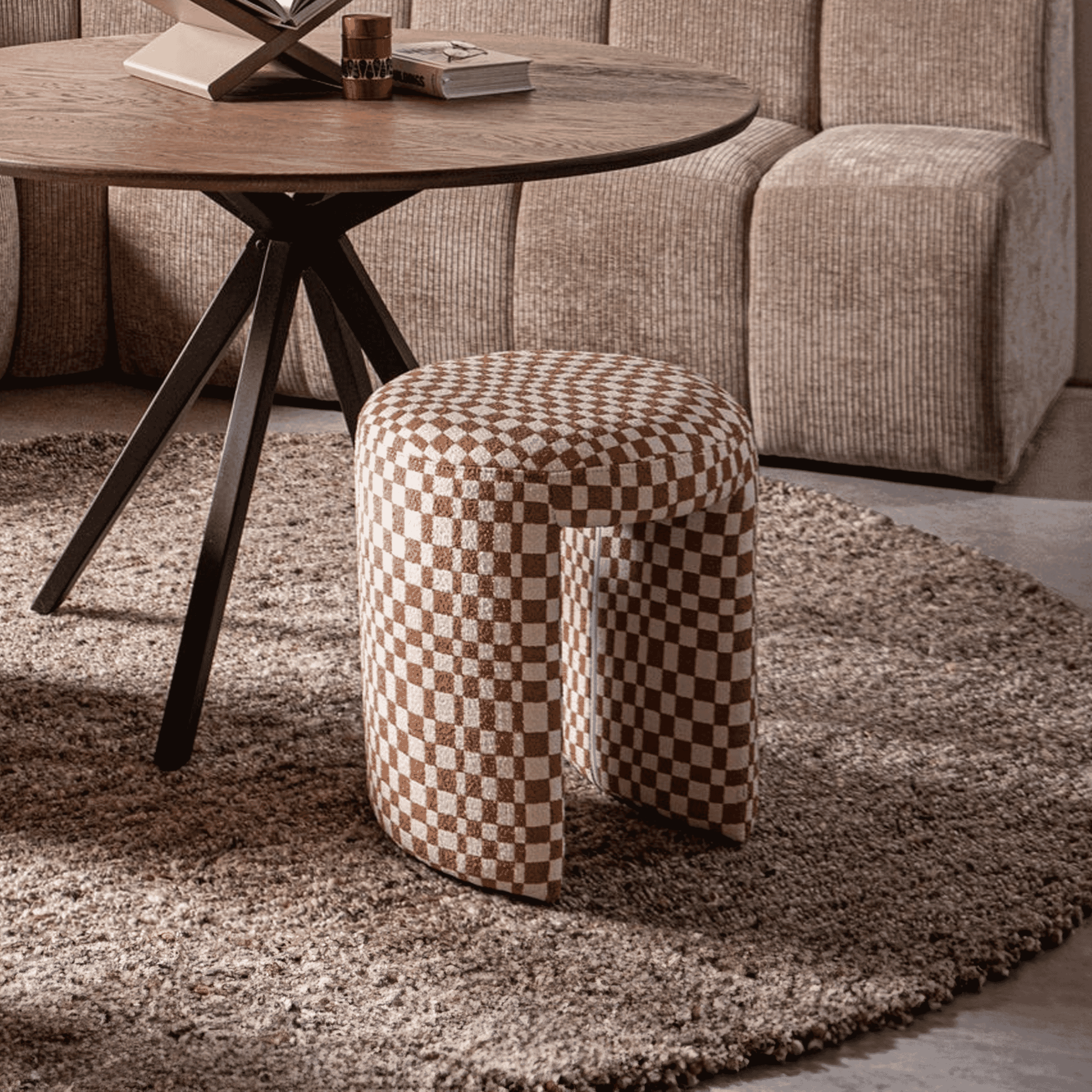 WOOOD Krukje 'Charlie' Geweven