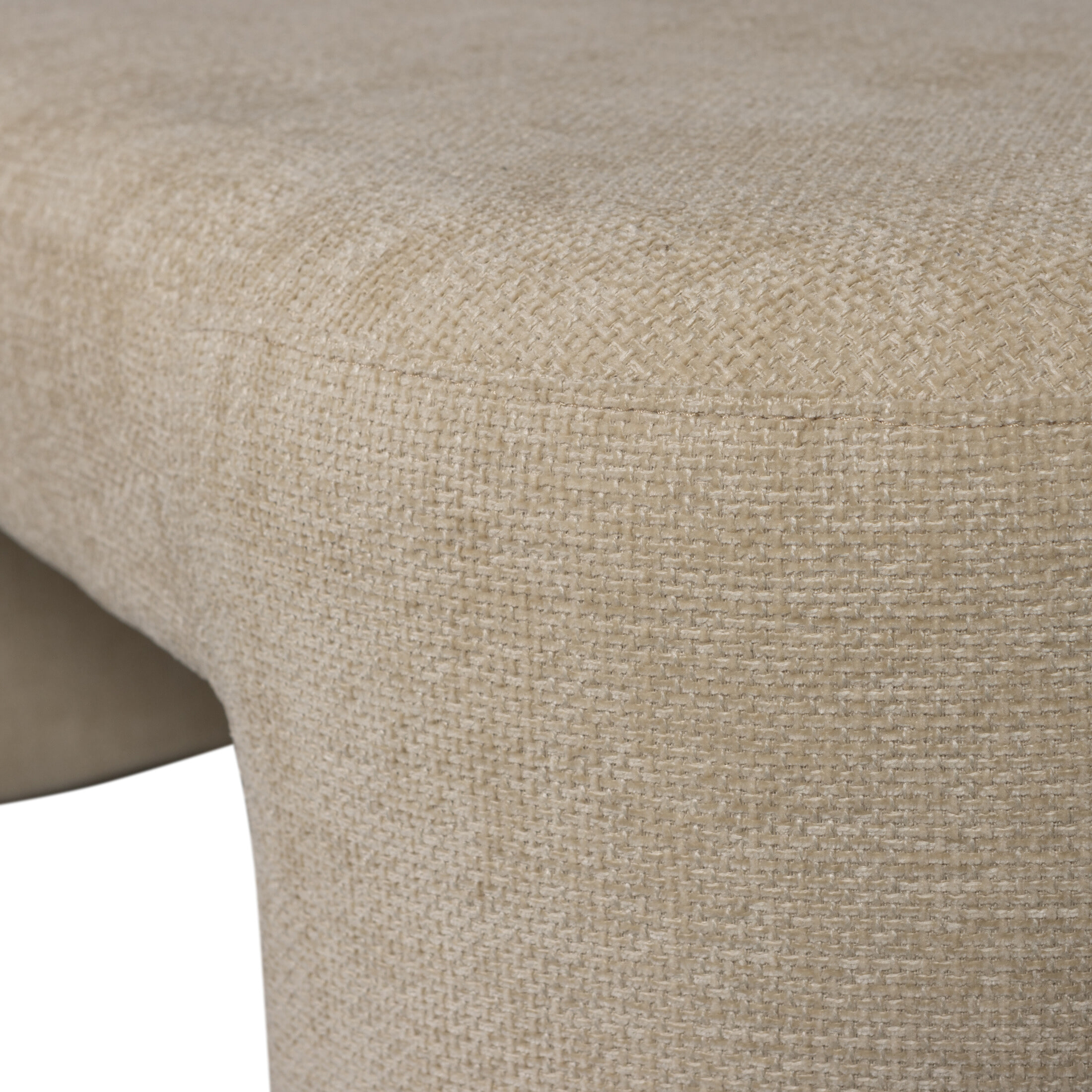 WOOOD Halbank 'Jacob' Chenille, kleur Naturel