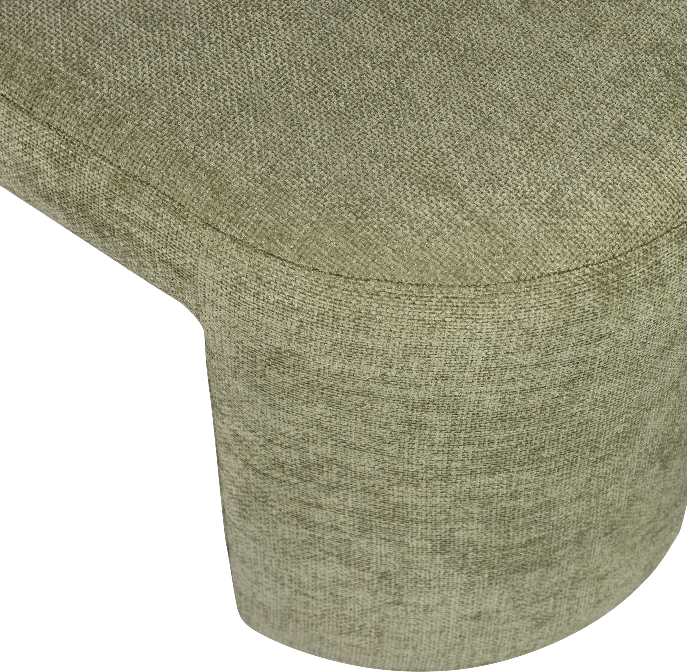 WOOOD Halbank 'Jacob' Chenille, kleur Olijfgroen
