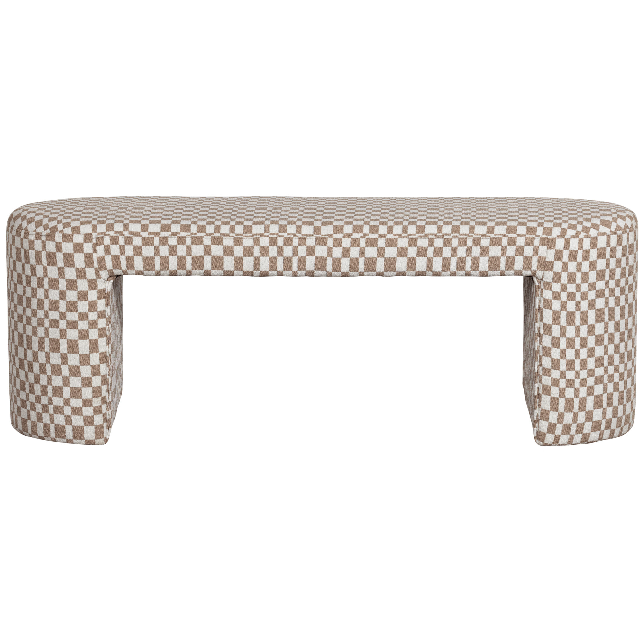 WOOOD Eetkamerbank 'Jacob' Geweven, 130cm, kleur Zand