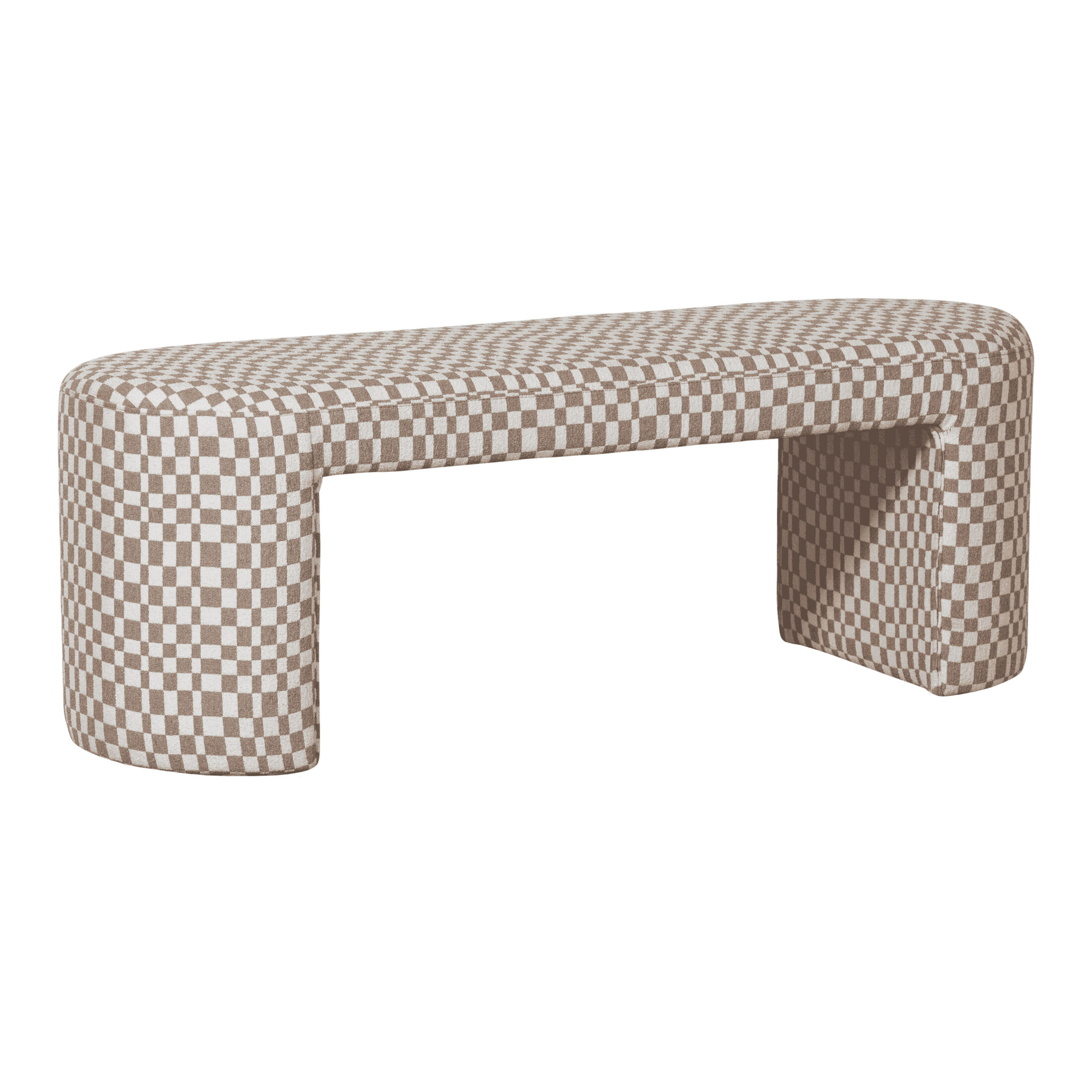 WOOOD Eetkamerbank 'Jacob' Geweven, 130cm, kleur Zand