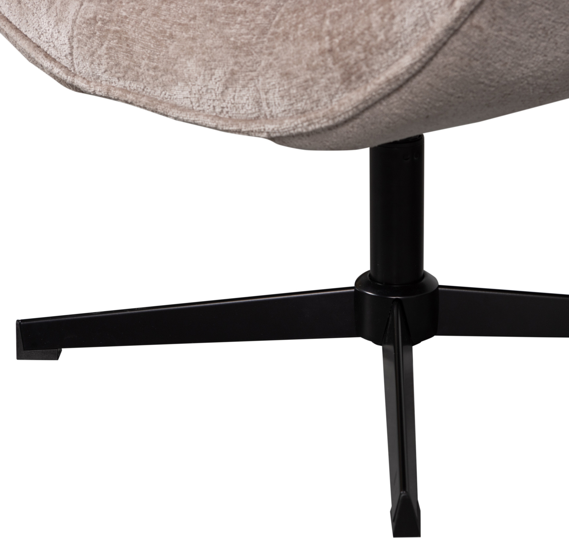 WOOOD Draaifauteuil 'Wibo' Chenille, kleur Taupe