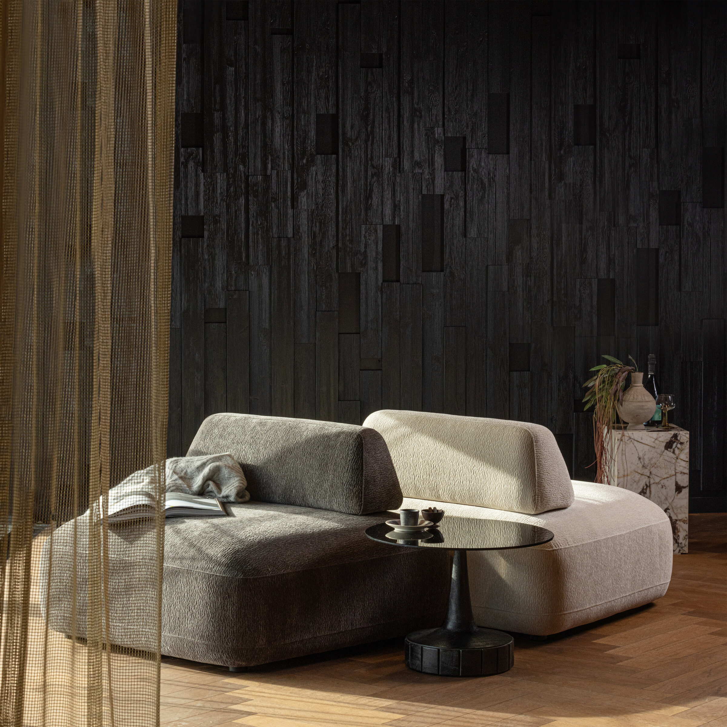 WOOOD Ronde Bijzettafel 'Soya' 60cm, kleur Zwart