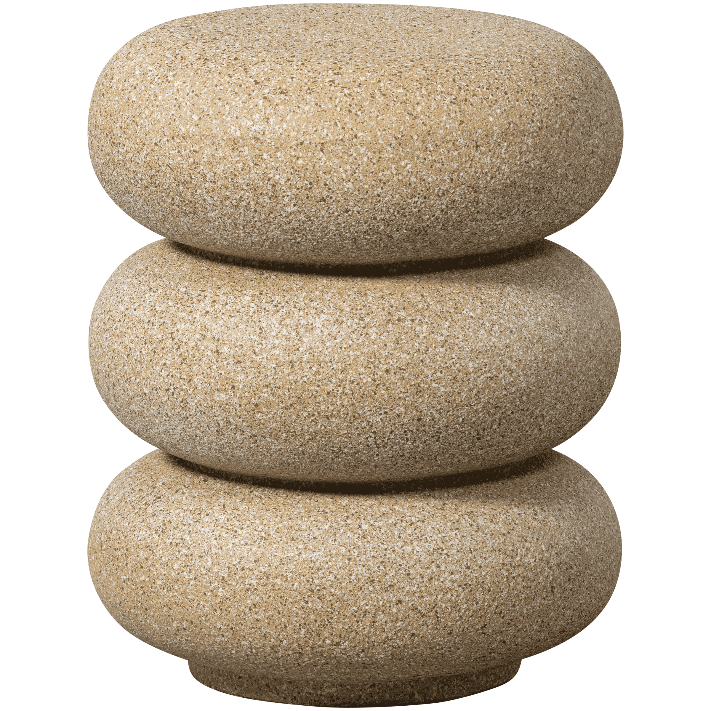 WOOOD Organische Bijzettafel Laurel Magnesiumoxide - Beige
