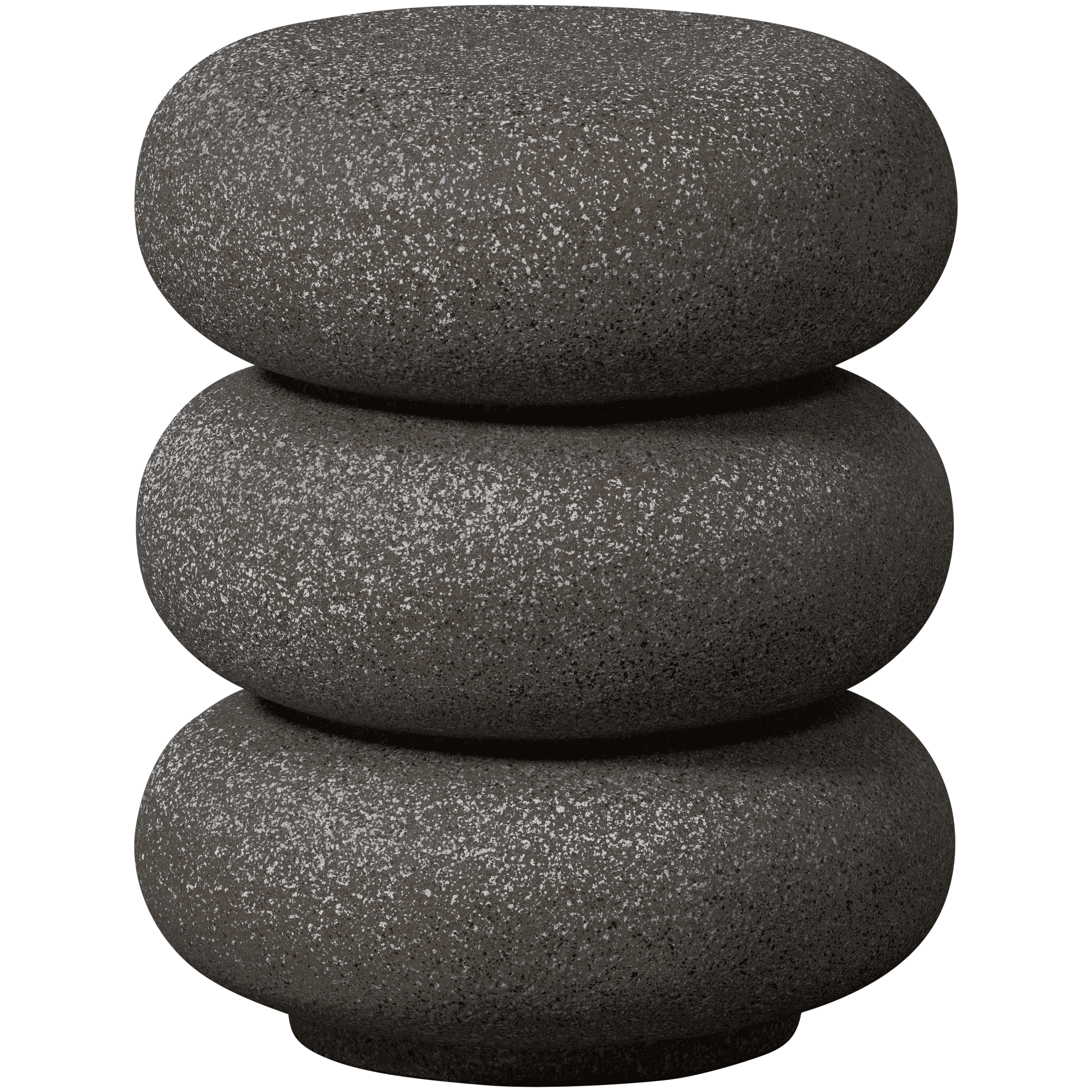 WOOOD Organische Bijzettafel Laurel Magnesiumoxide - Zwart