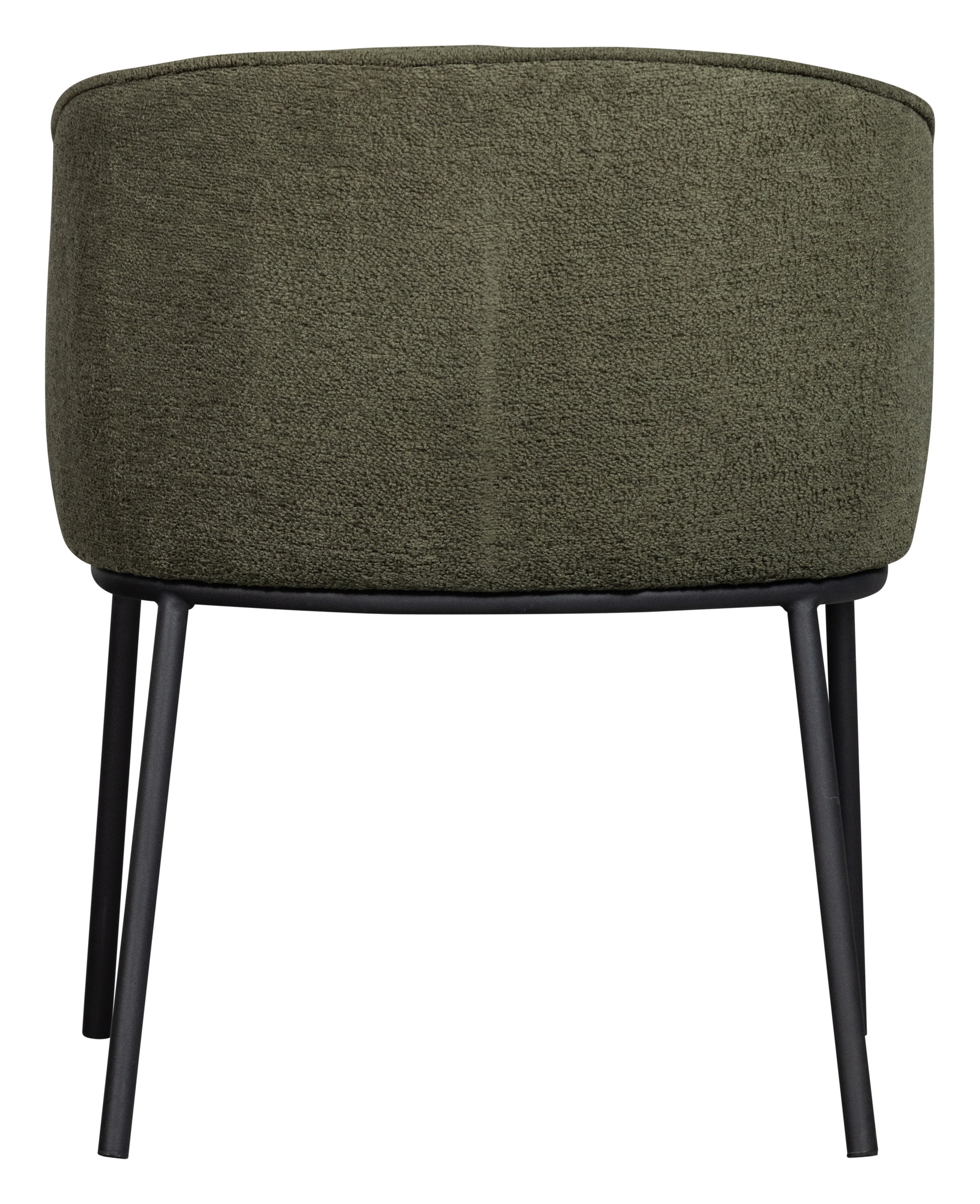 WOOOD Eetkamerstoel 'Leon' Bouclé, kleur Forest Green