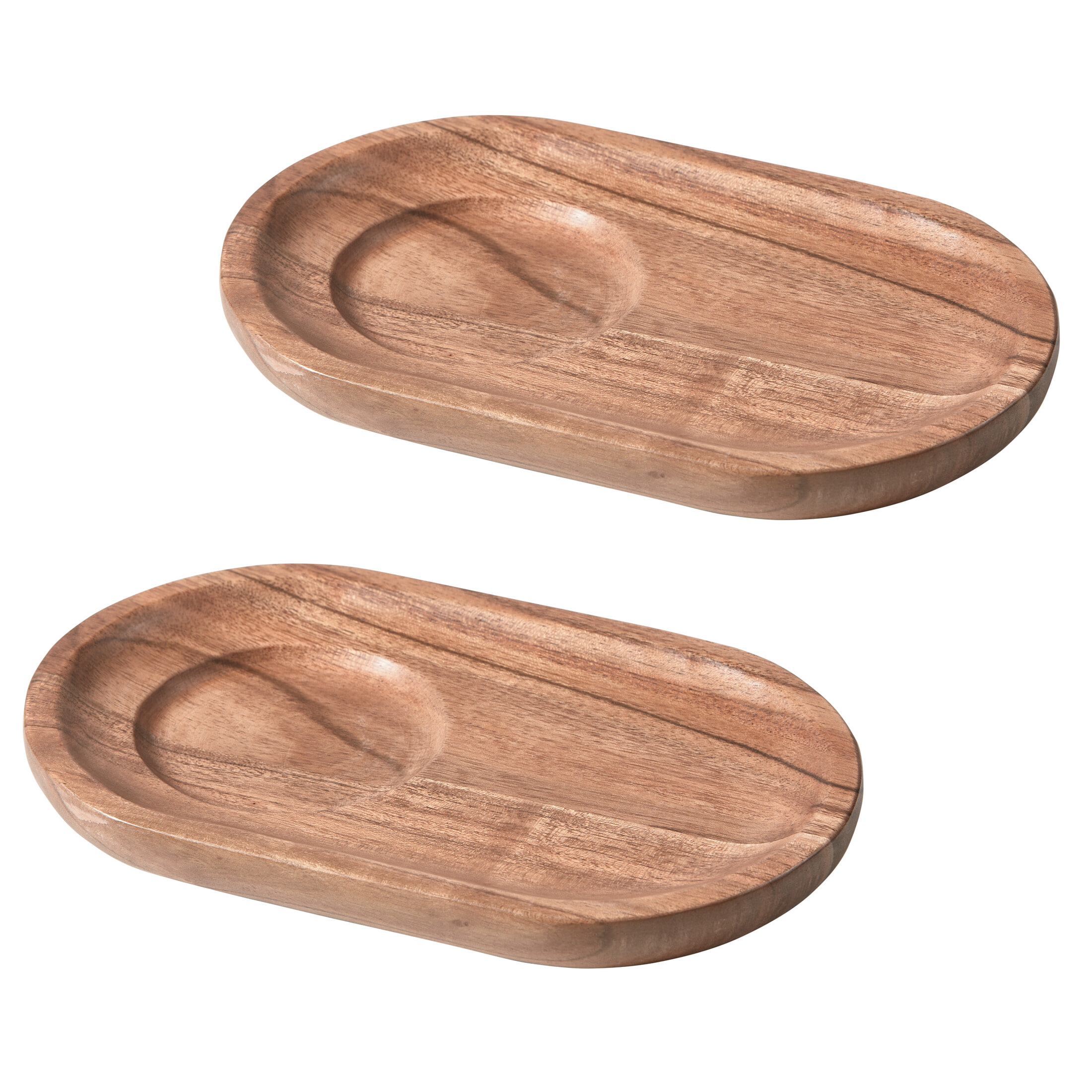 WOOOD Serveerplateau Josje Acaciahout, Set van 2 stuks - Naturel