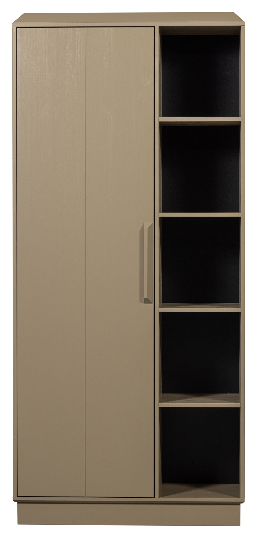 WOOOD Opbergkast 'Lowen' Grenenhout, 221 x 100cm, kleur Mud