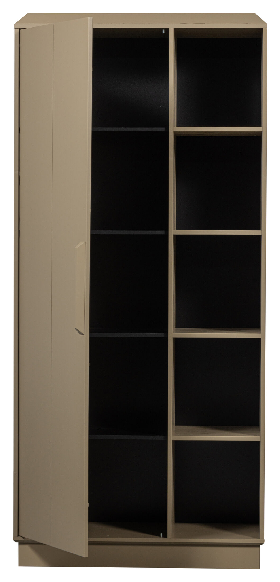 WOOOD Opbergkast 'Lowen' Grenenhout, 221 x 100cm, kleur Mud