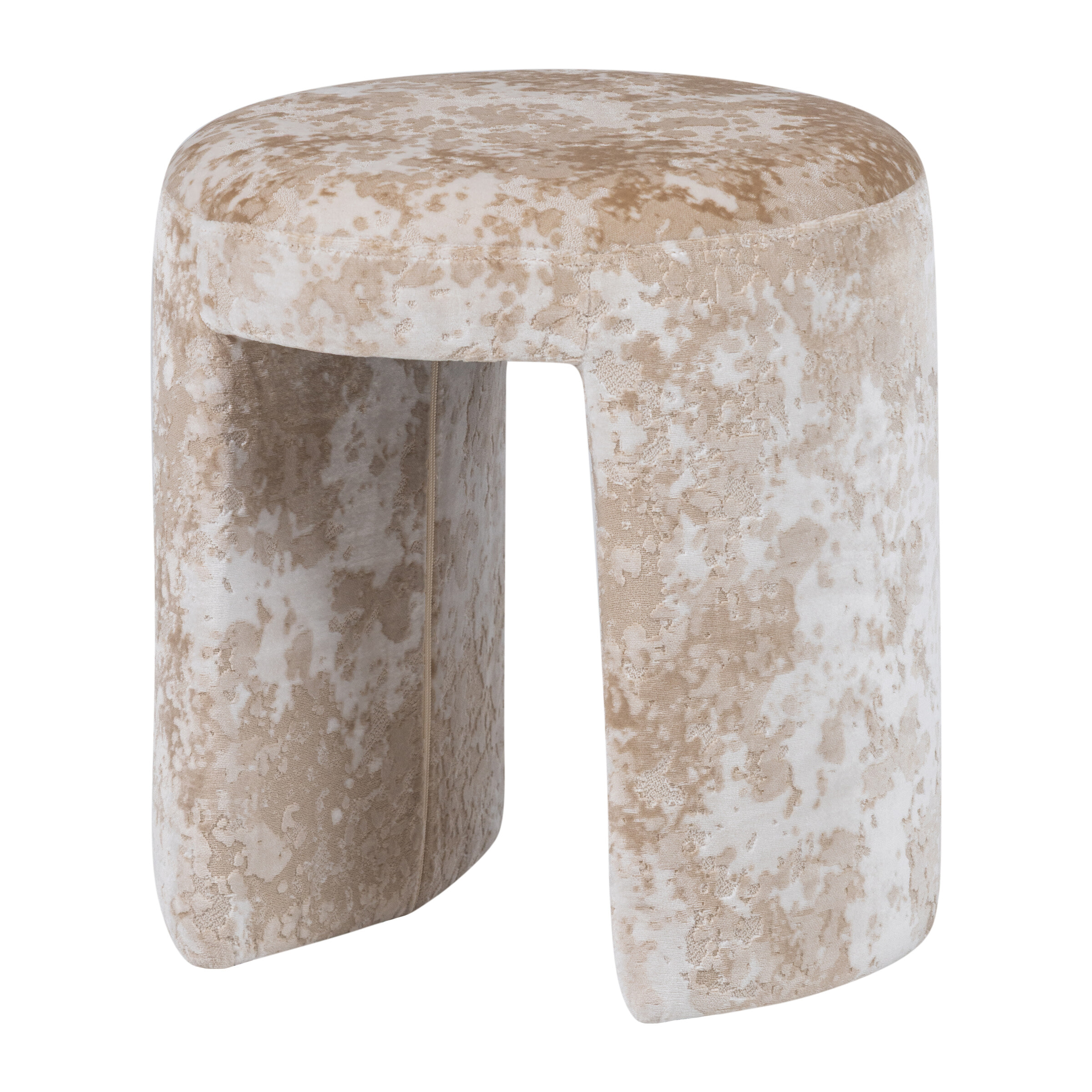 WOOOD Krukje 'Charlie' Structuurstof, kleur Beige