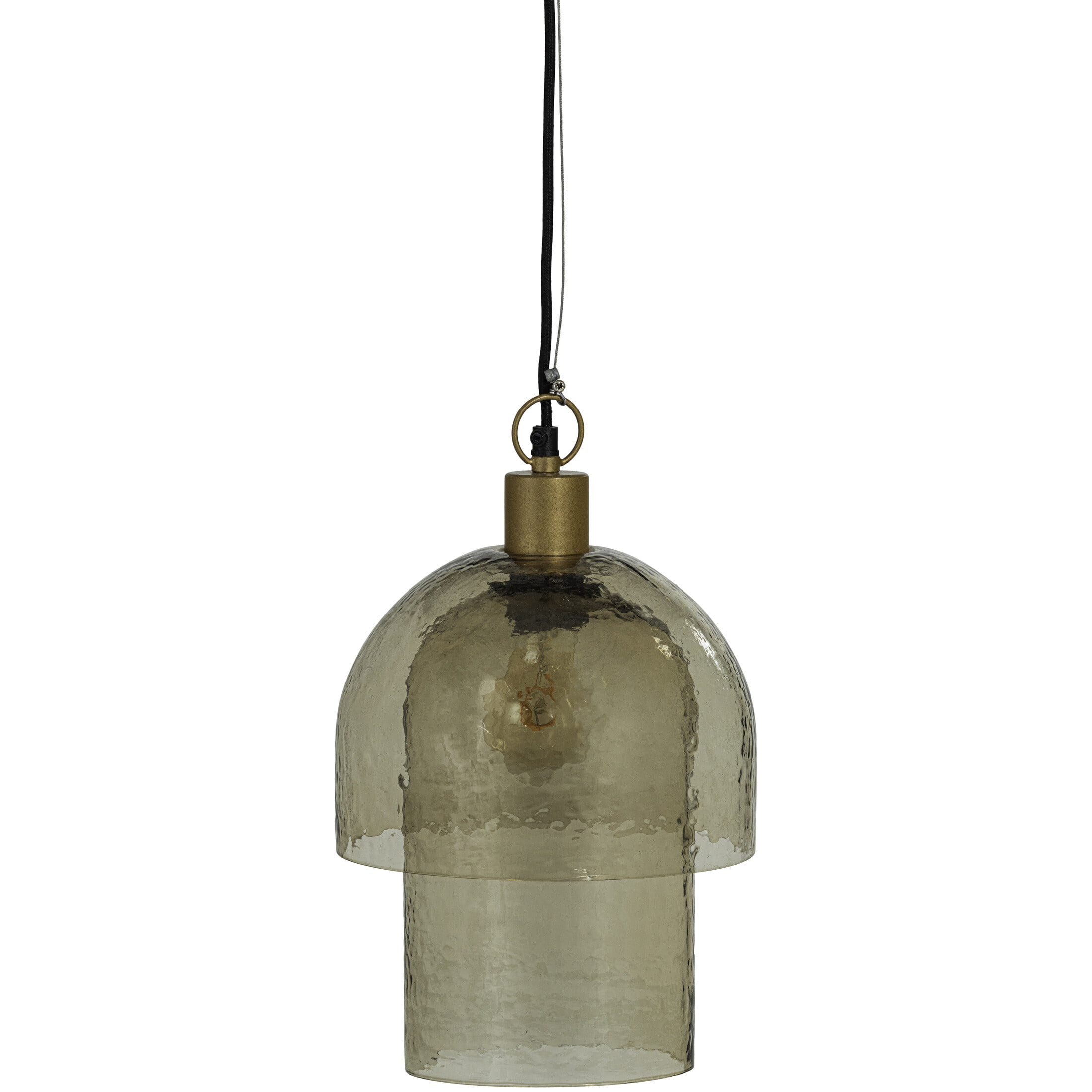 WOOOD Hanglamp Gigi Gehamerd Glas - Naturel
