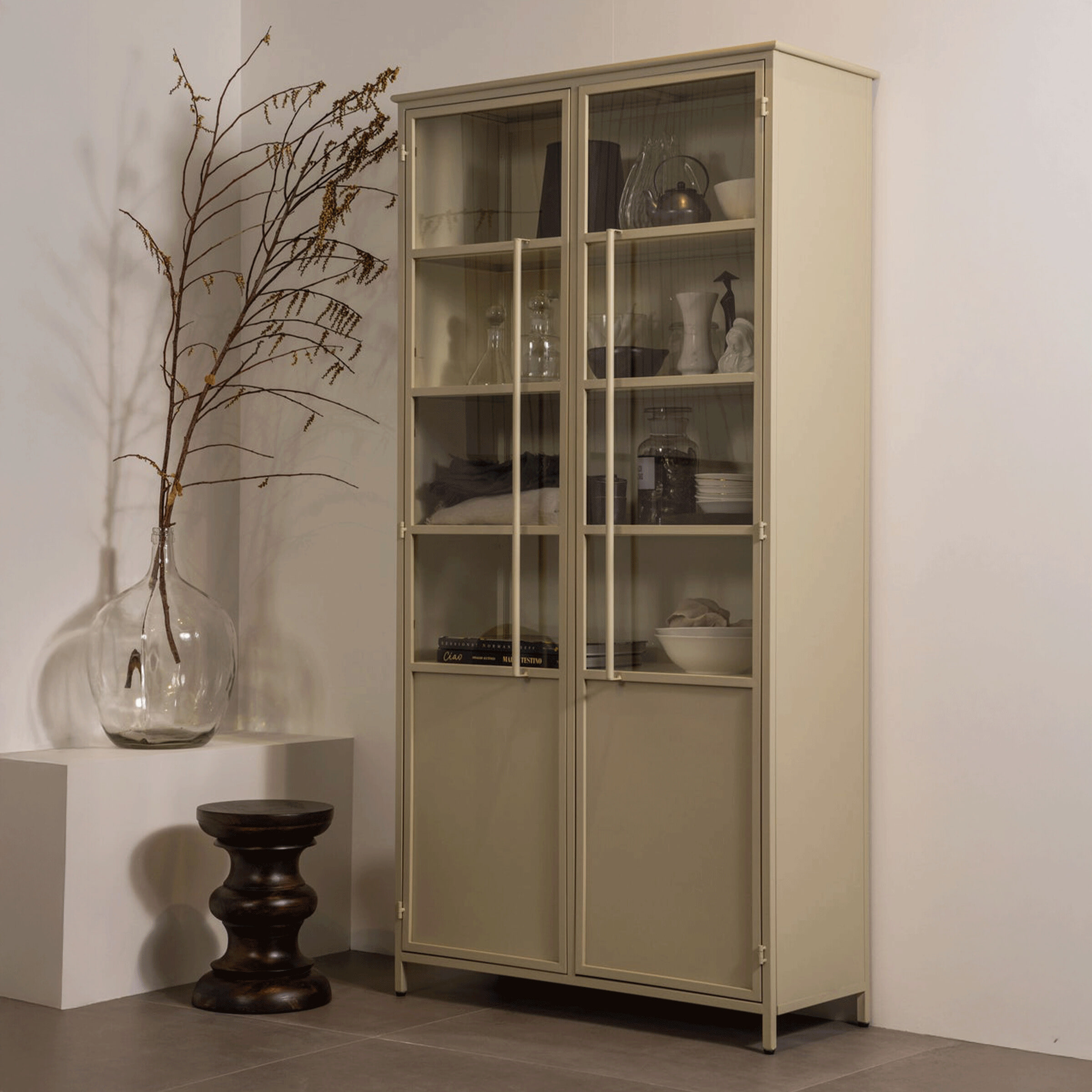 WOOOD Vitrinekast 'Exhibit' 200 x 99cm